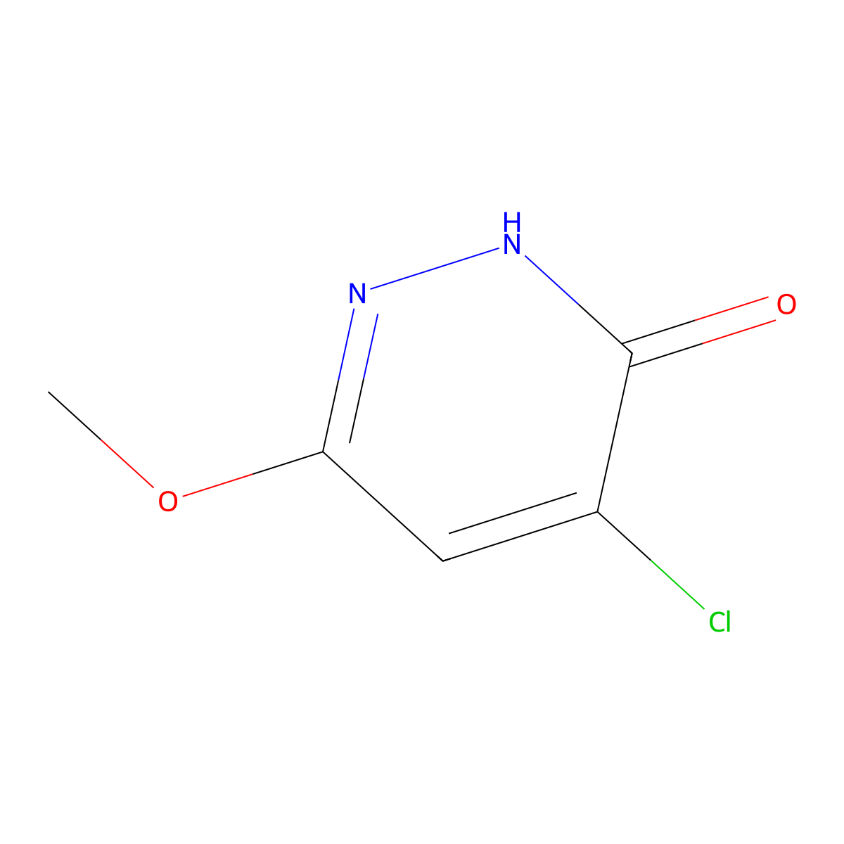 4-Chloro-6-methoxypyridazin-3(2H)-one molecular structure, CAS 113707-82-7