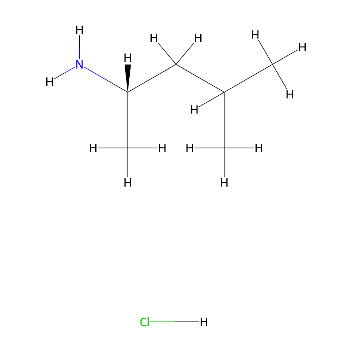 (2S)-4-methylpentan-2-amine hydrochloride molecular structure, CAS 1137082-59-7
