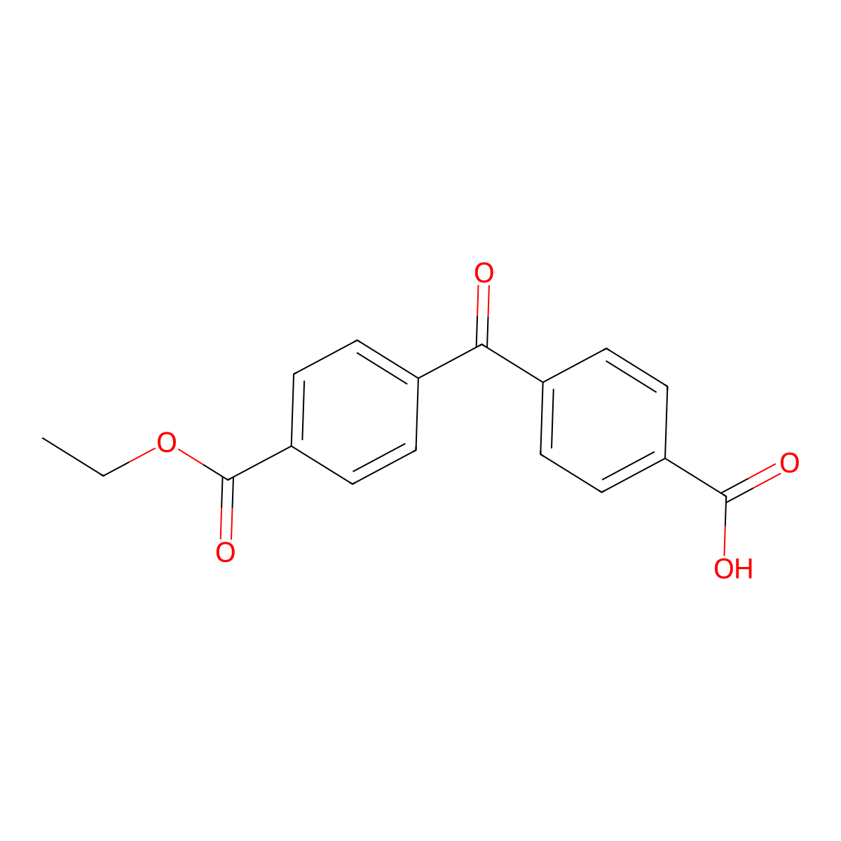 4-(4-(Ethoxycarbonyl)benzoyl)benzoic acid molecular structure, CAS 113709-91-4