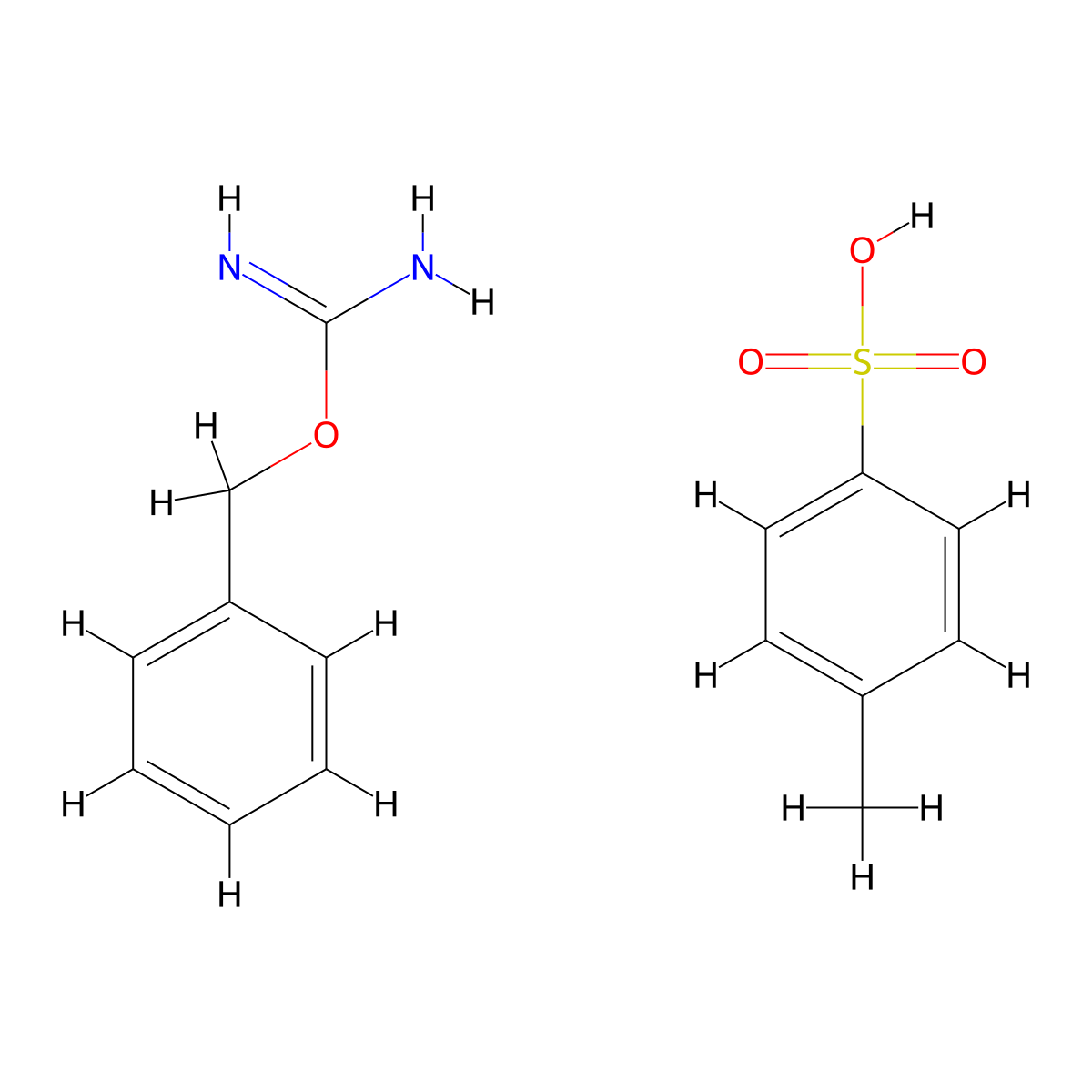 (Benzyloxy)methanimidamide; 4-methylbenzene-1-sulfonic acid molecular structure, CAS 113711-61-8