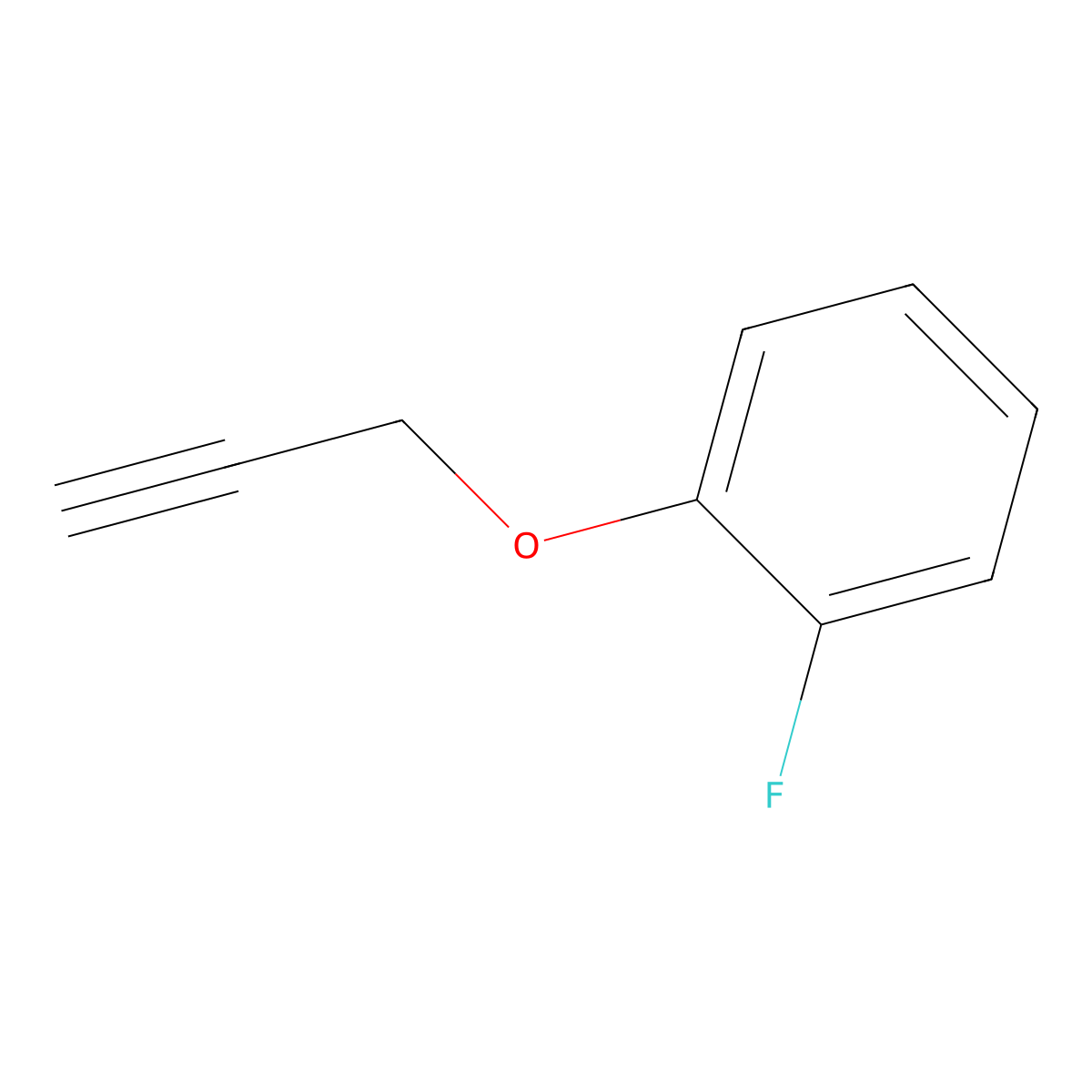 1-Fluoro-2-(prop-2-yn-1-yloxy)benzene molecular structure, CAS 113714-11-7