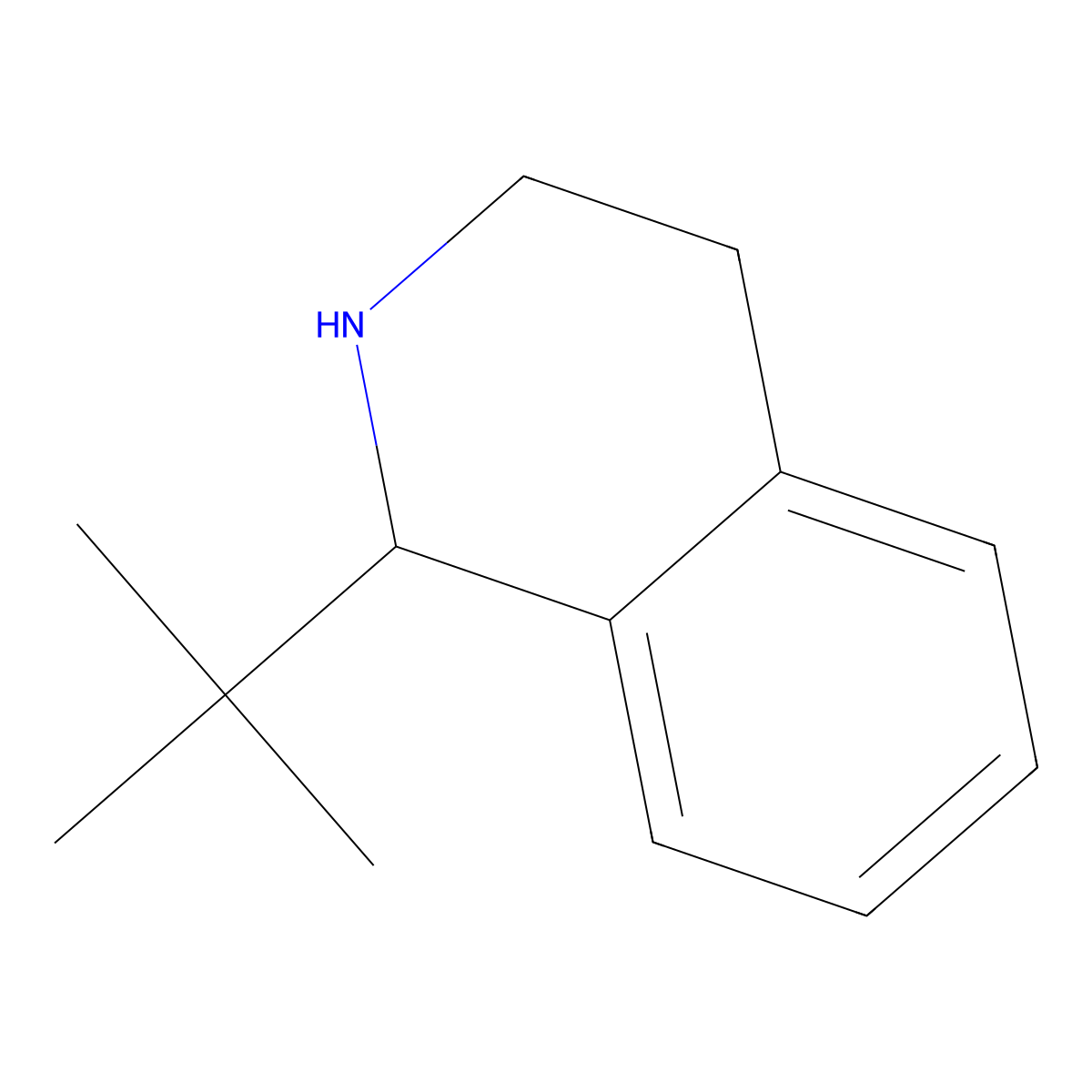 1-Tert-butyl-1,2,3,4-tetrahydroisoquinoline molecular structure, CAS 113721-81-6