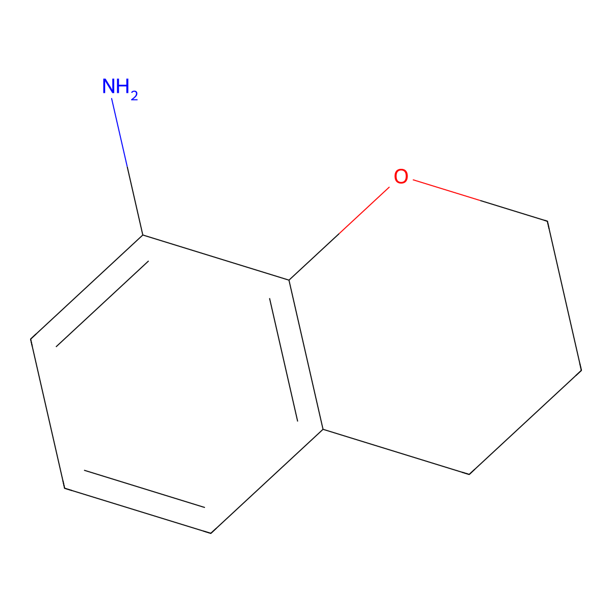 3,4-dihydro-2H-1-benzopyran-8-amine molecular structure, CAS 113722-25-1