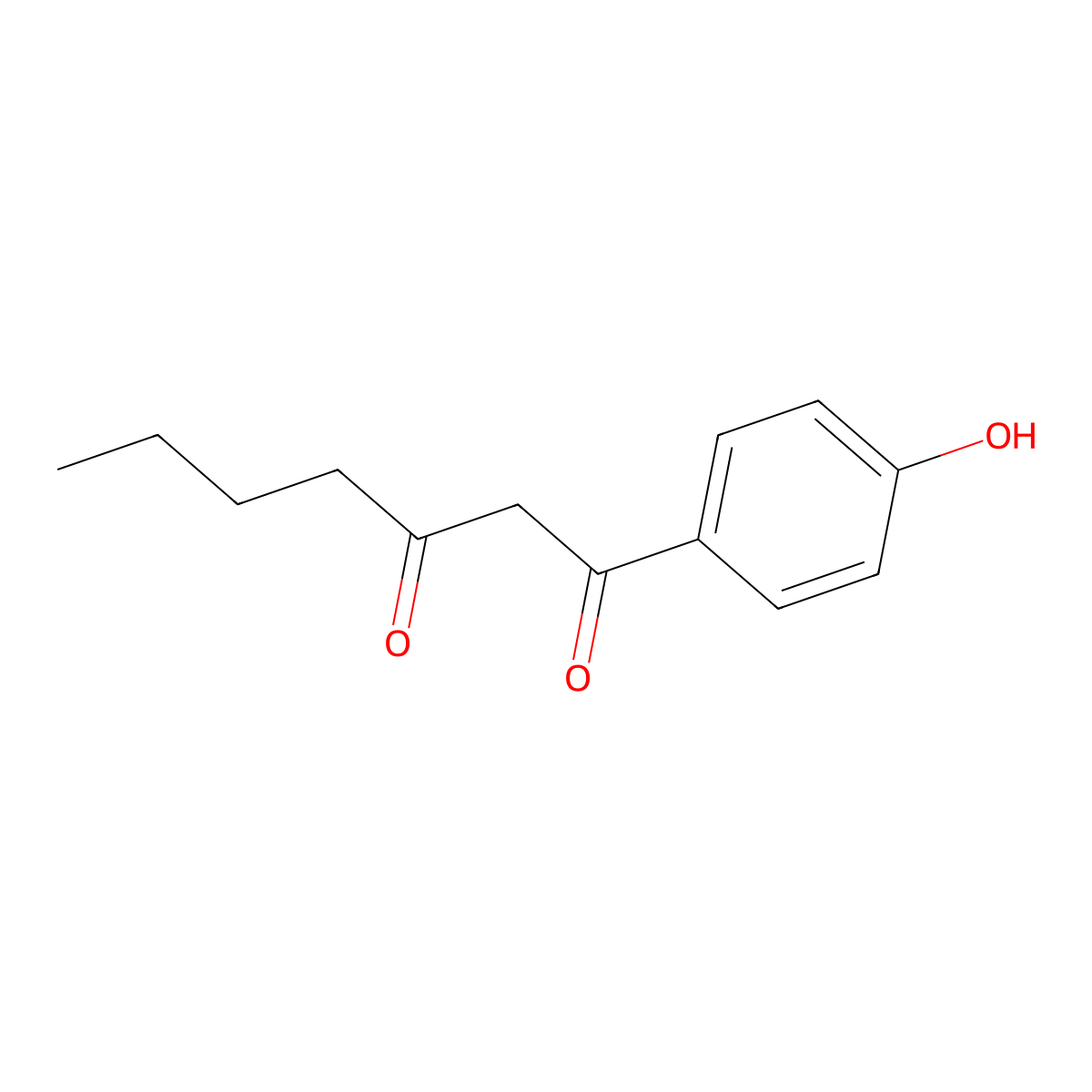 1-(4-Hydroxyphenyl)heptane-1,3-dione molecular structure, CAS 1137261-89-2