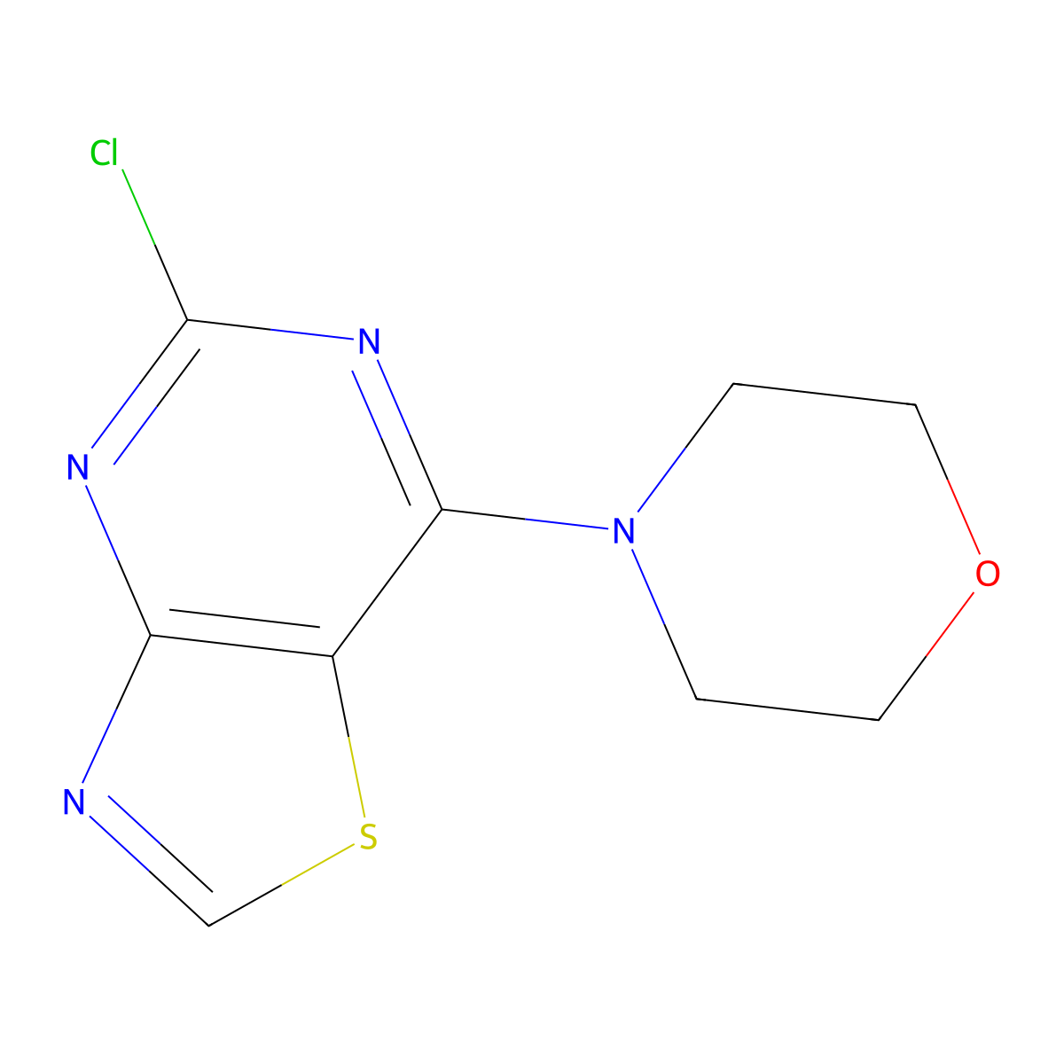 4-(5-Chlorothiazolo[4,5-d]pyrimidin-7-yl)morpholine molecular structure, CAS 1137278-42-2