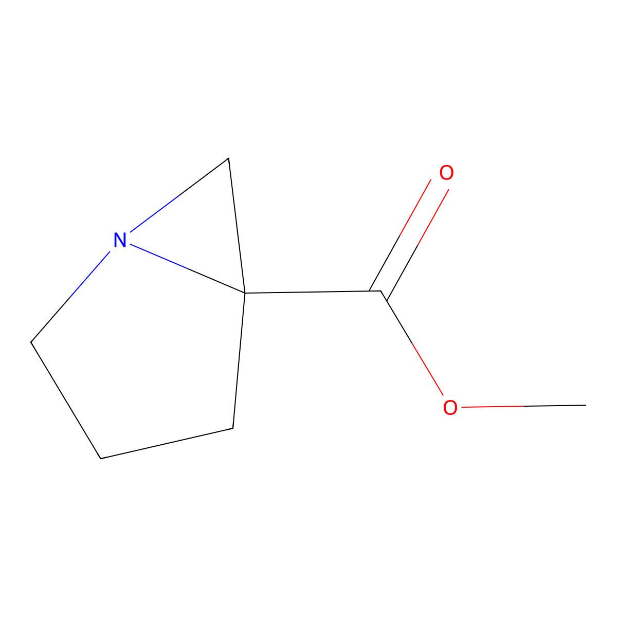 Methyl 1-azabicyclo[3.1.0]hexane-5-carboxylate molecular structure, CAS 113729-10-5
