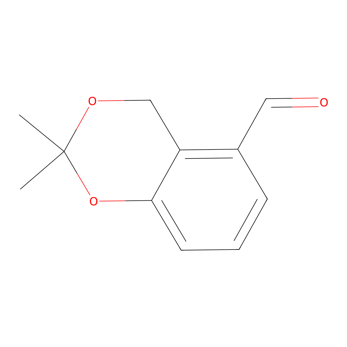 2,2-dimethyl-4H-benzo[d][1,3]dioxine-5-carbaldehyde molecular structure, CAS 113731-26-3
