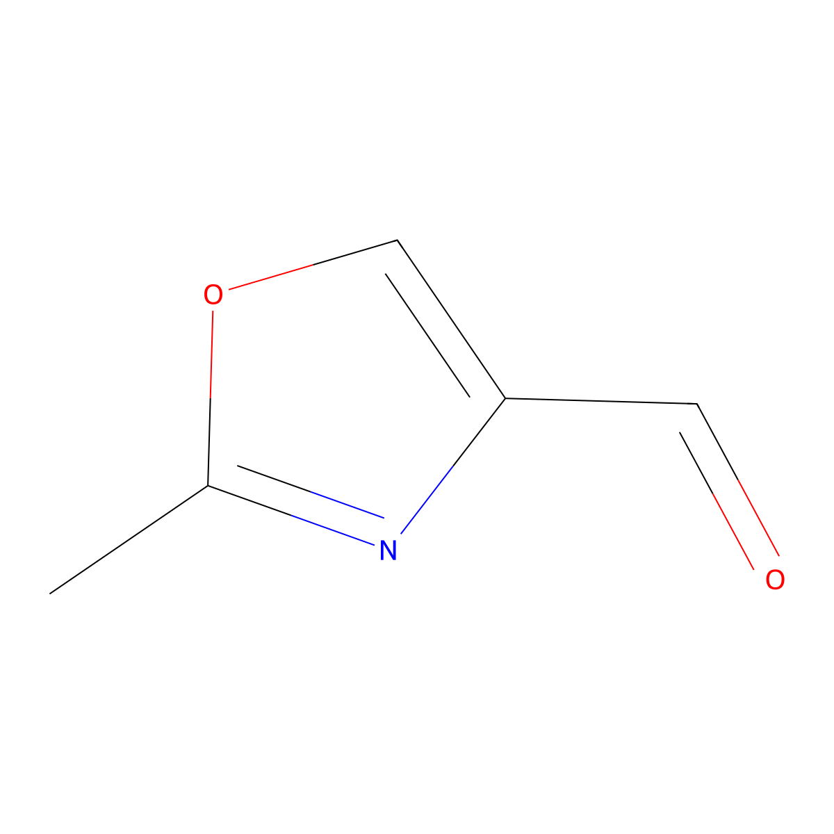 2-Methyl-1,3-oxazole-4-carbaldehyde molecular structure, CAS 113732-84-6