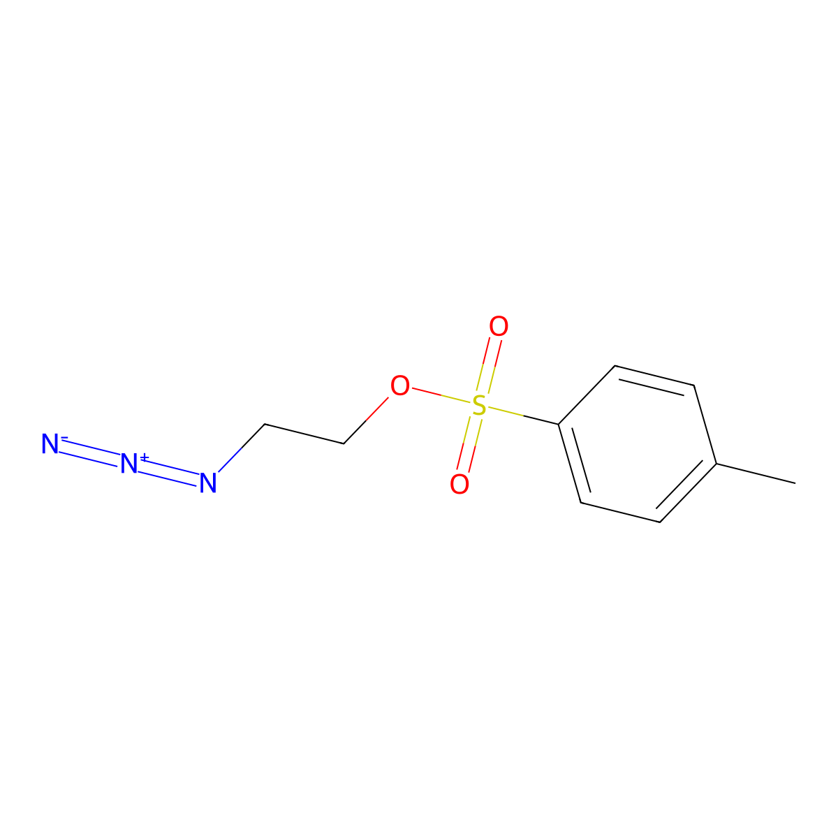1-[(2-Azidoethoxy)sulfonyl]-4-methylbenzene molecular structure, CAS 113738-22-0