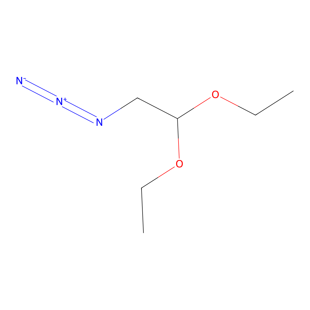 2-Azido-1,1-diethoxyethane molecular structure, CAS 113738-28-6