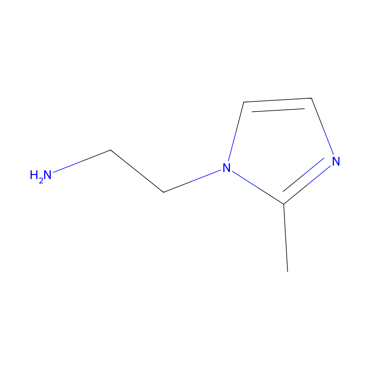 2-(2-Methyl-1H-imidazol-1-yl)ethan-1-amine molecular structure, CAS 113741-01-8