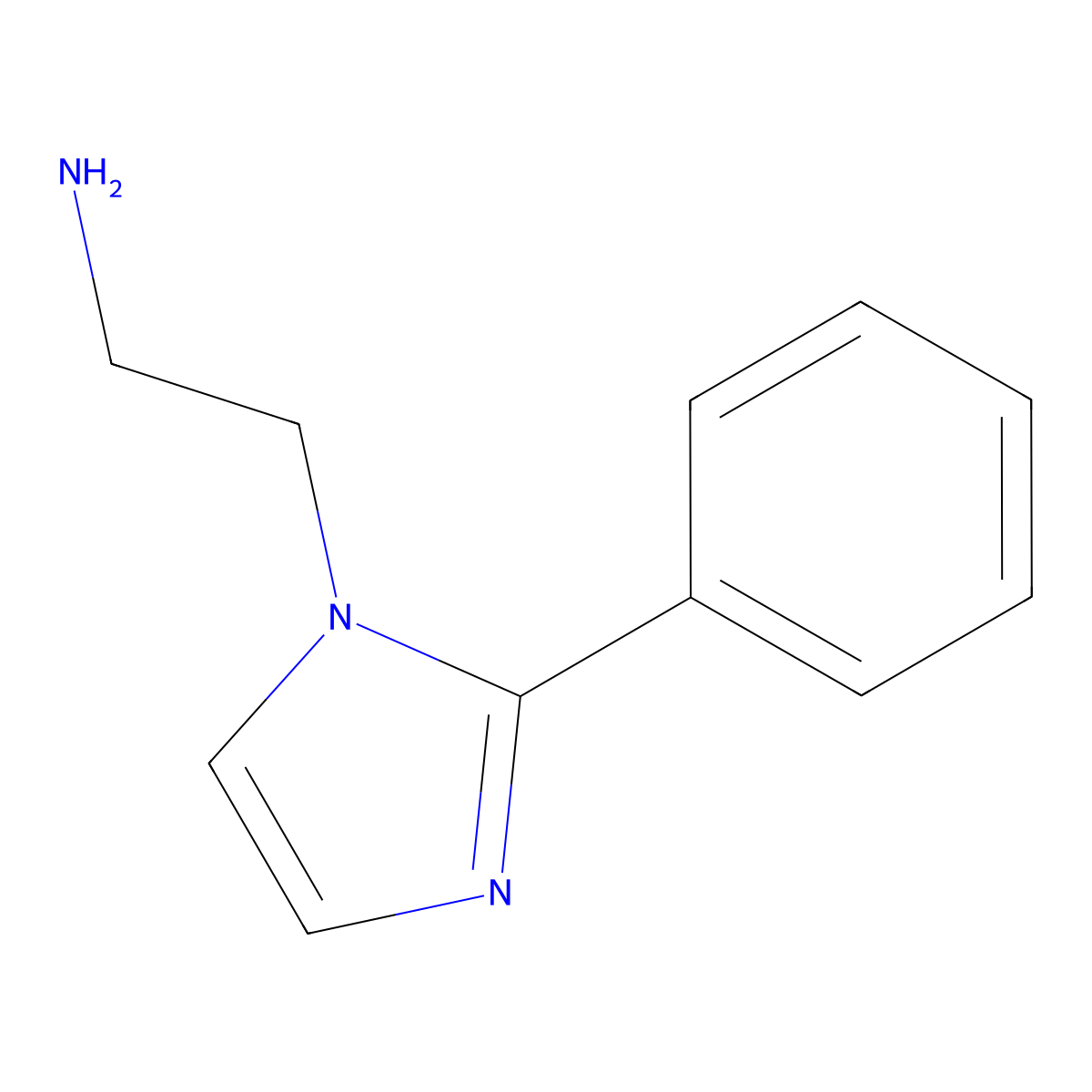 2-(2-phenyl-1H-imidazol-1-yl)ethan-1-amine molecular structure, CAS 113741-03-0