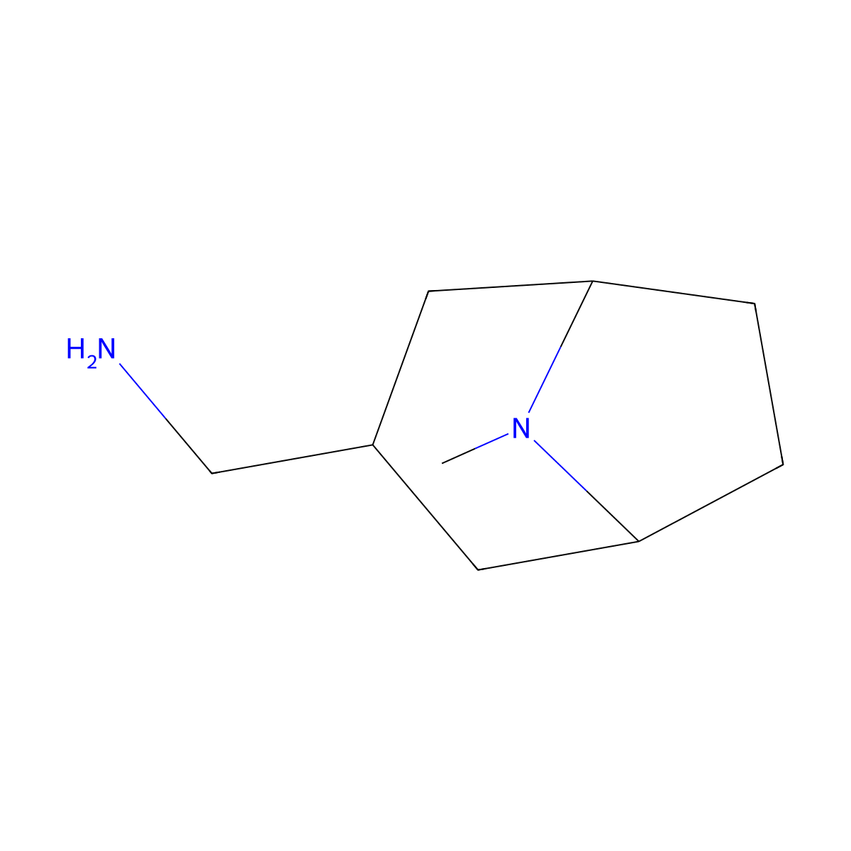 {8-Methyl-8-azabicyclo[3.2.1]octan-3-yl}methanamine molecular structure, CAS 1137476-92-6