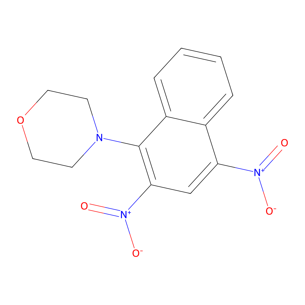 4-(2,4-Dinitronaphthalen-1-yl)morpholine molecular structure, CAS 113748-36-0