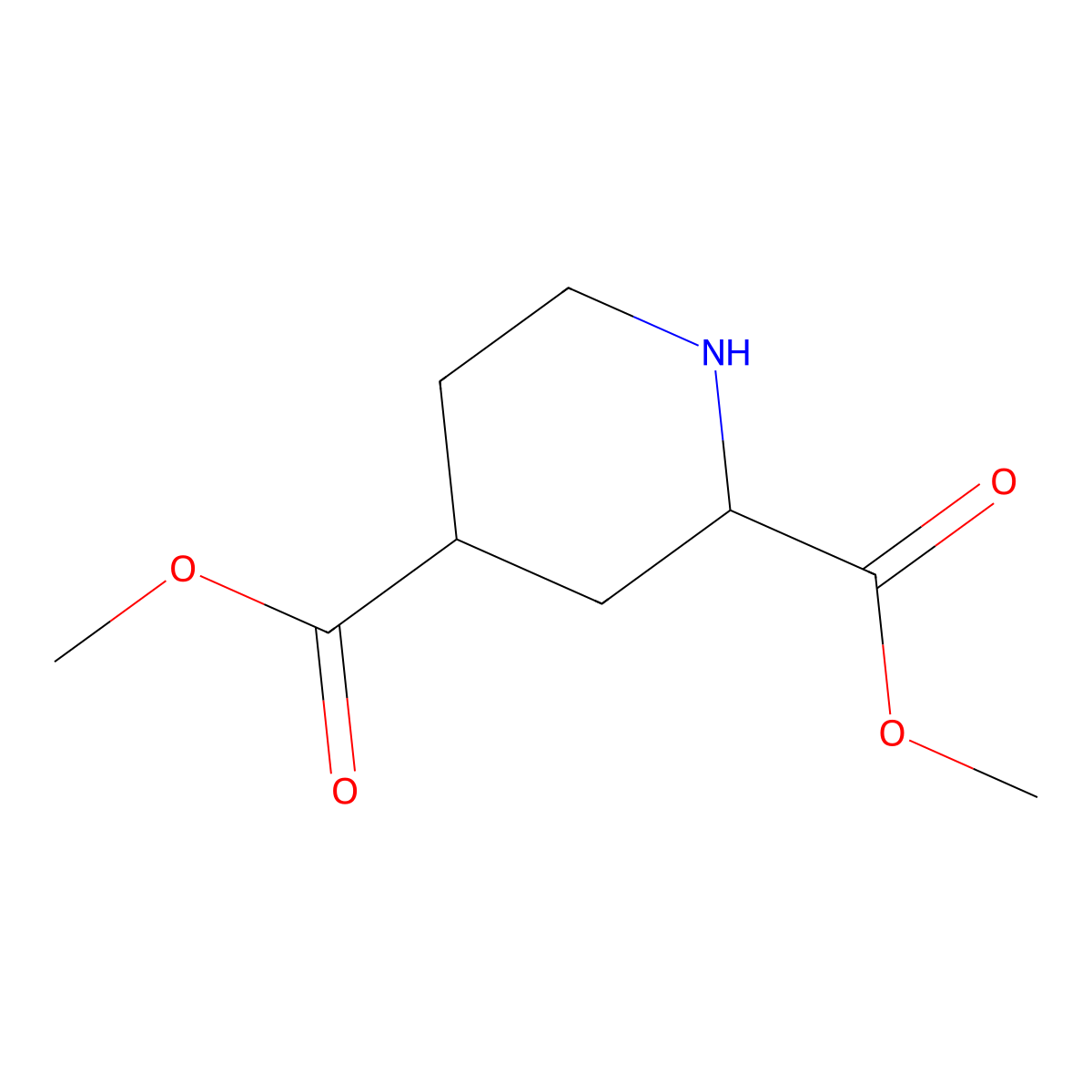2,4-Dimethyl piperidine-2,4-dicarboxylate molecular structure, CAS 113750-13-3