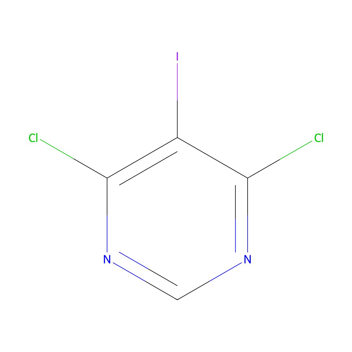 4,6-Dichloro-5-iodopyrimidine molecular structure, CAS 1137576-38-5