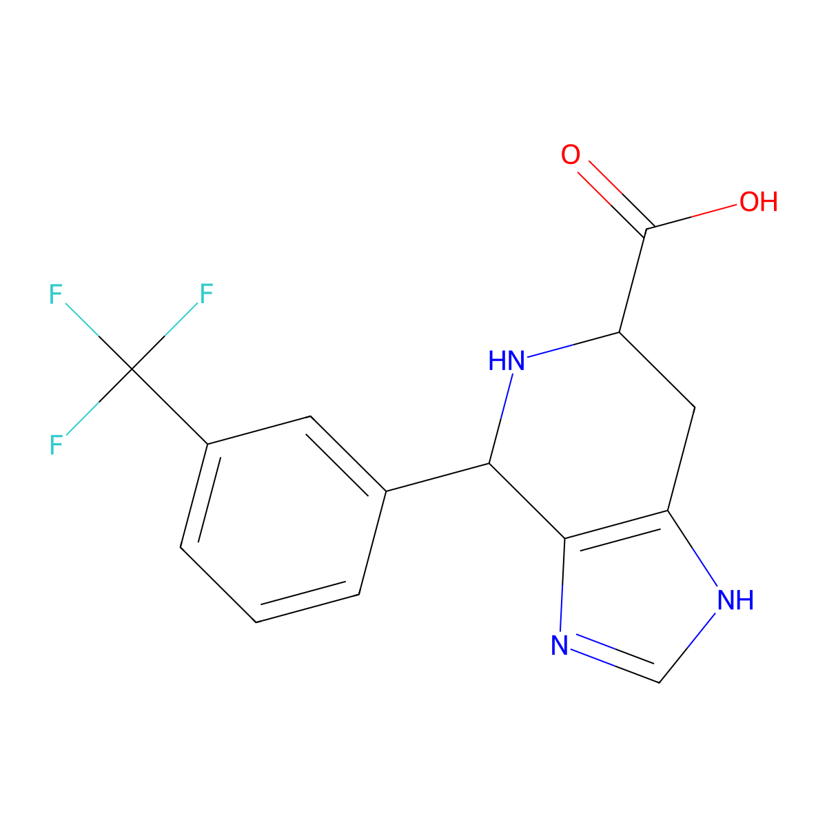 4-[3-(Trifluoromethyl)phenyl]-3H,4H,5H,6H,7H-imidazo[4,5-c]pyridine-6-carboxylic acid molecular structure, CAS 1137666-52-4