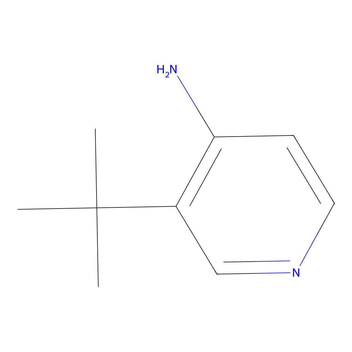 3-(tert-Butyl)pyridin-4-amine molecular structure, CAS 1137671-76-1