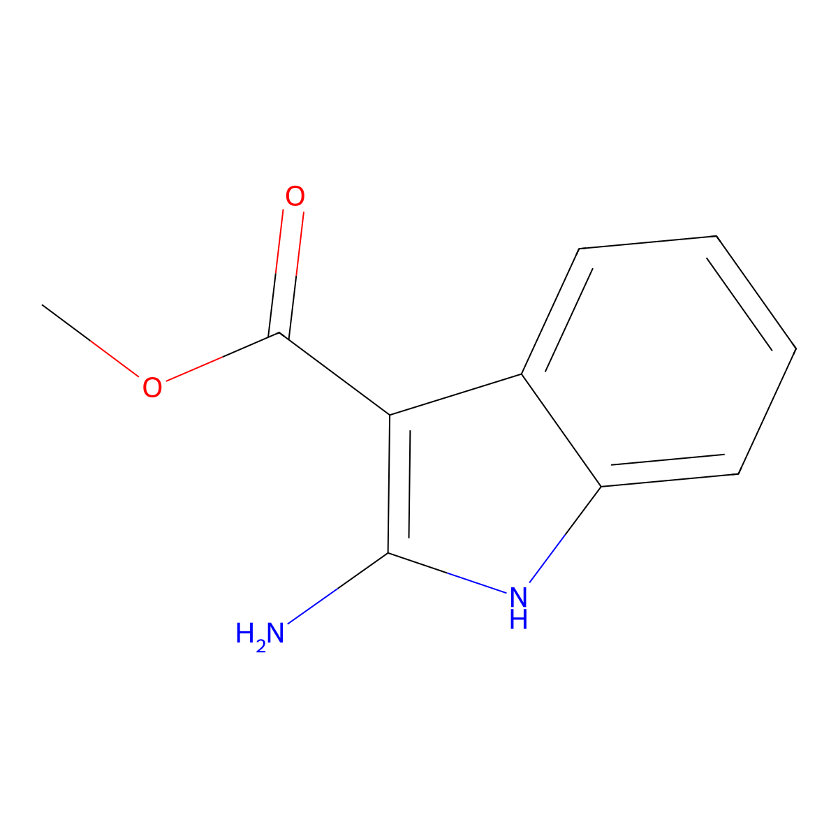 Methyl 2-amino-1H-indole-3-carboxylate molecular structure, CAS 113772-14-8