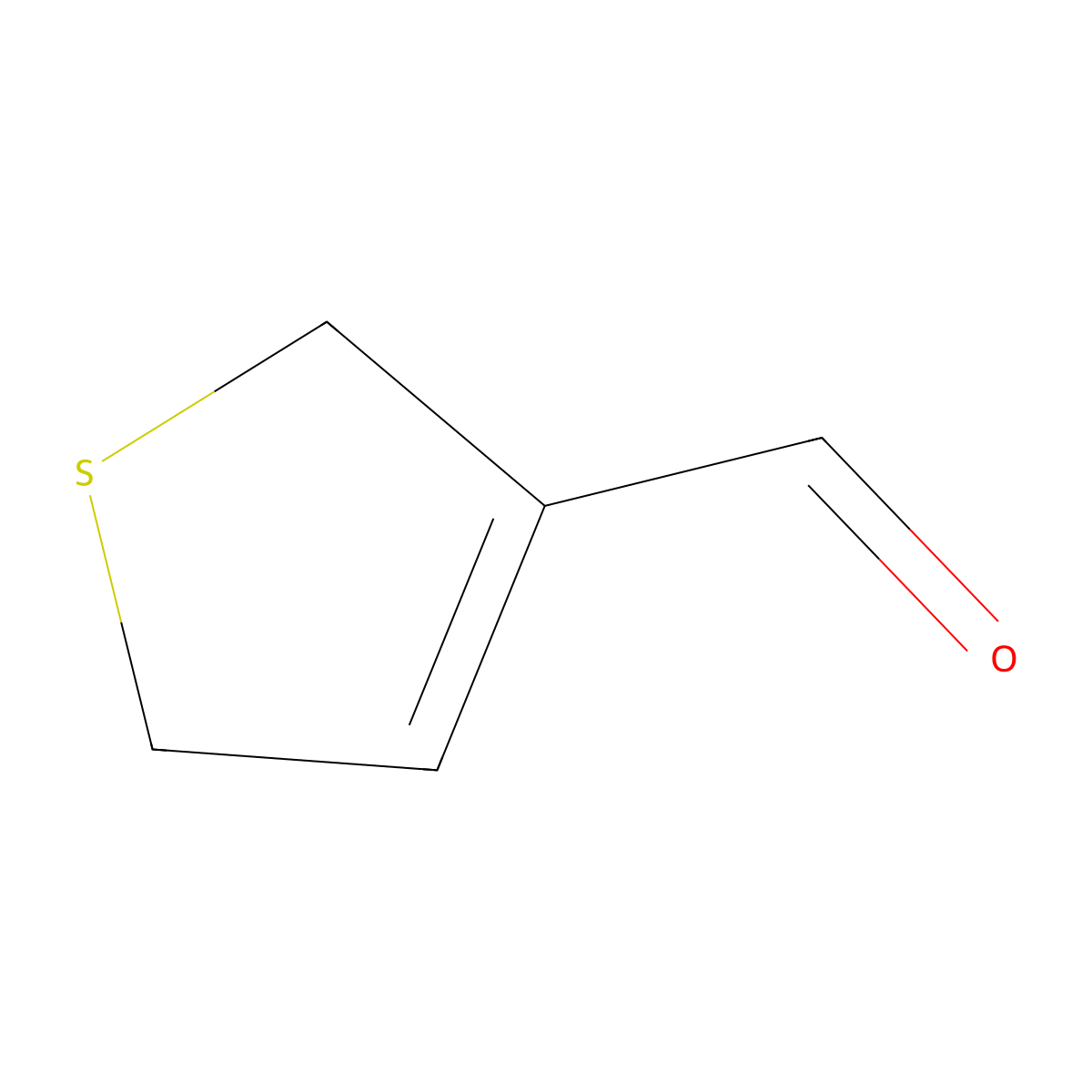 2,5-Dihydrothiophene-3-carbaldehyde molecular structure, CAS 113772-16-0