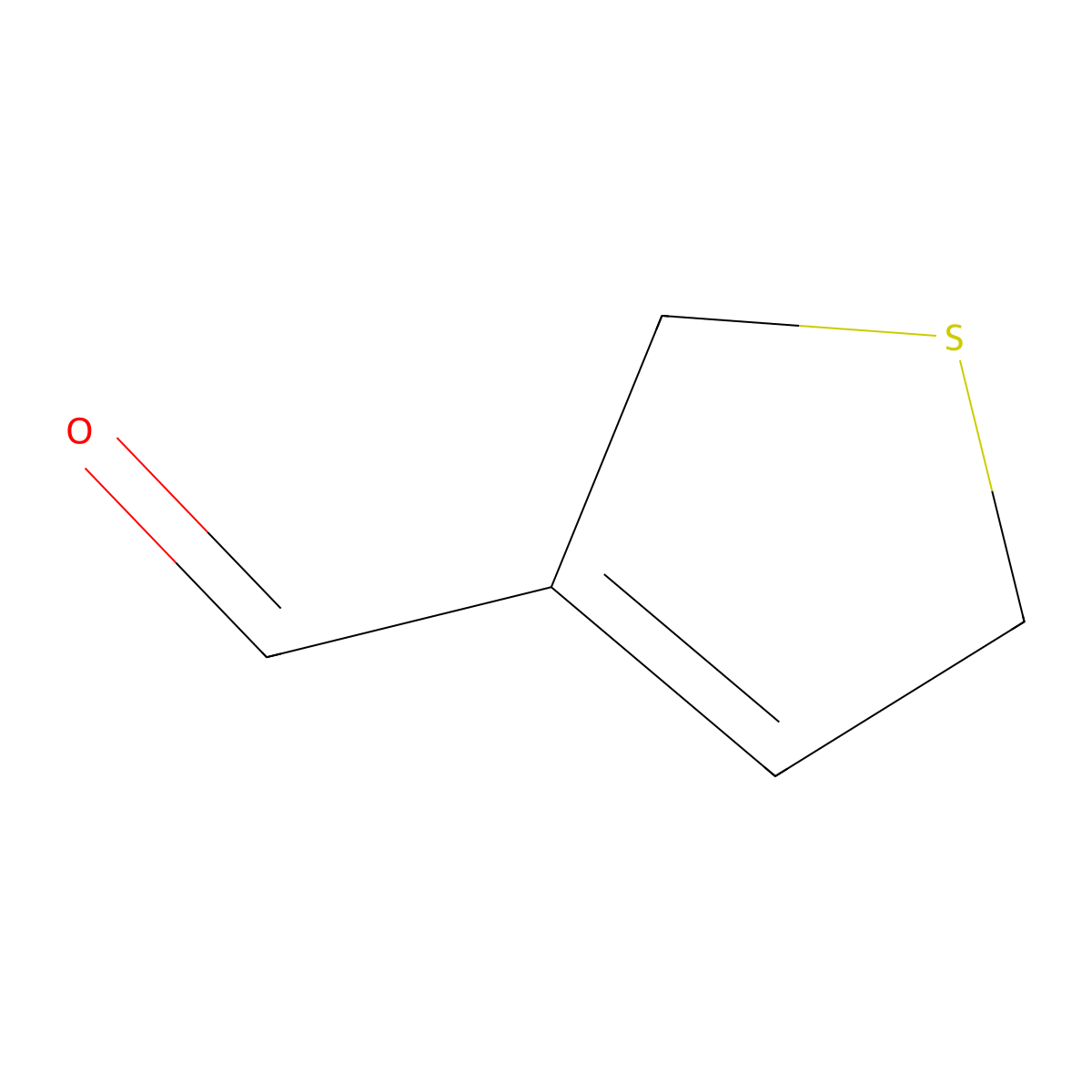 2,5-Dihydrothiophene-3-carbaldehyde molecular structure, CAS 113772-16-0