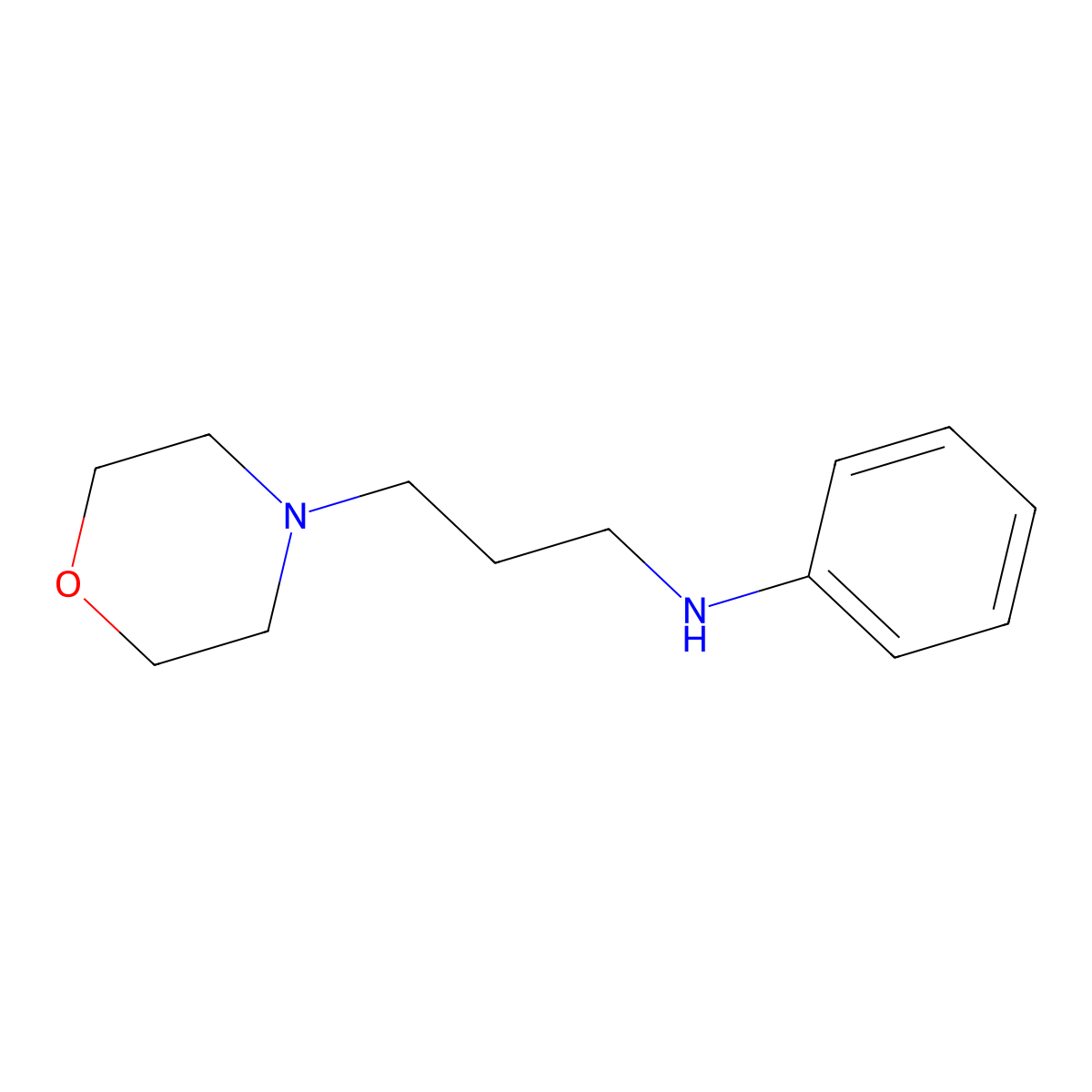 N-[3-(morpholin-4-yl)propyl]aniline molecular structure, CAS 1137735-26-2