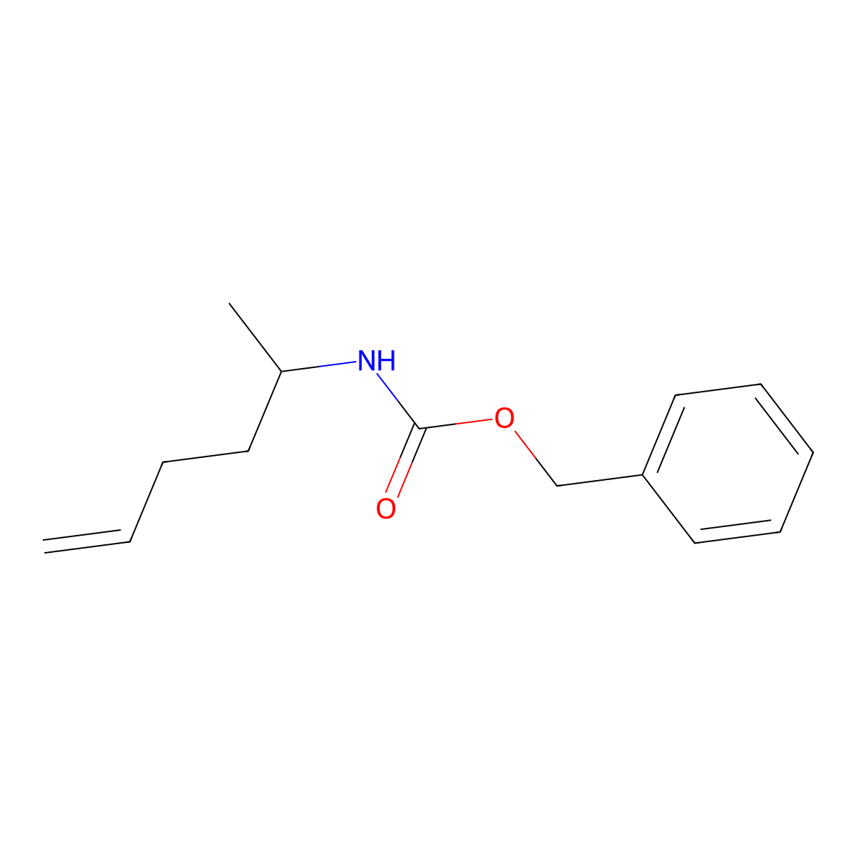 (R)-(1-Methyl-pent-4-enyl)-carbamic acid benzyl ester molecular structure, CAS 113774-91-7