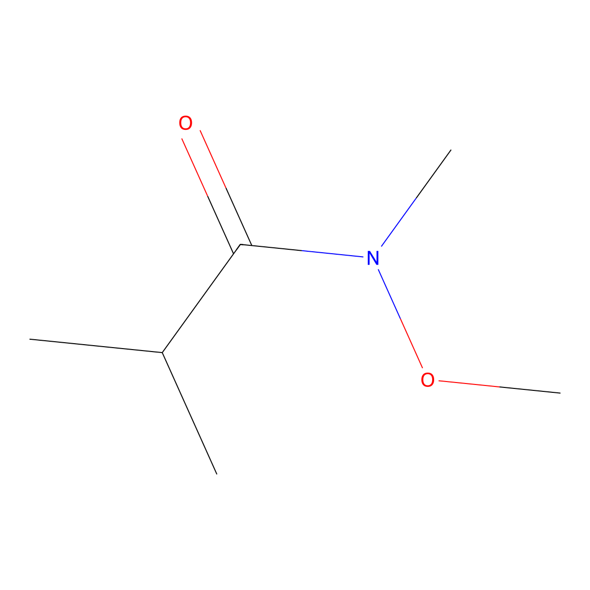 N-Methoxy-N,2-dimethylpropanamide molecular structure, CAS 113778-69-1