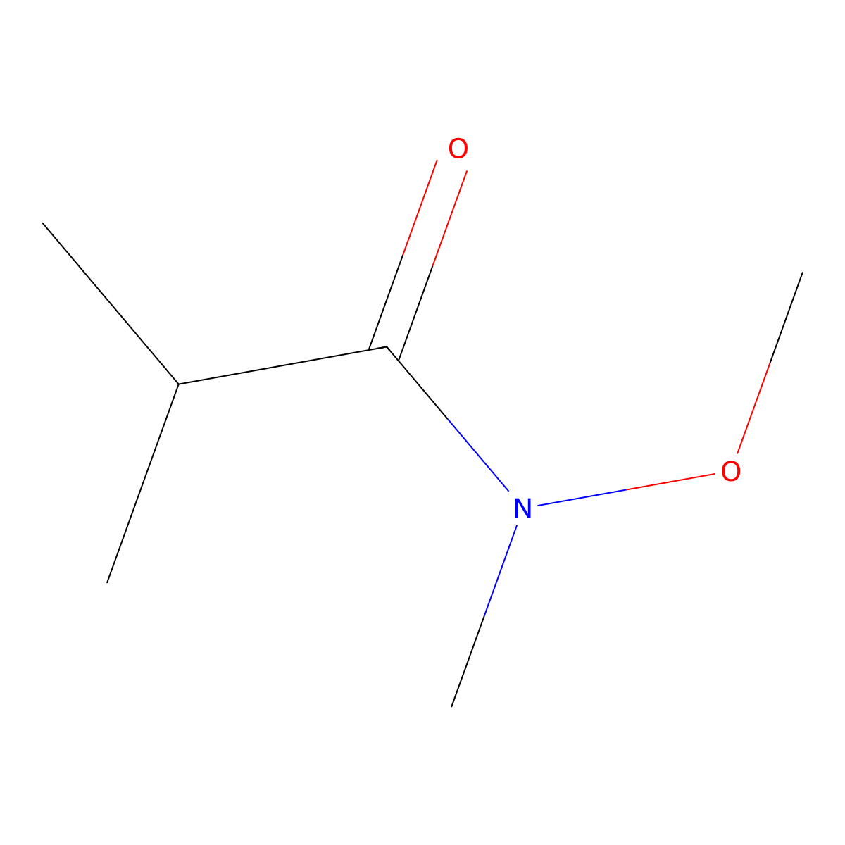 N-Methoxy-N,2-dimethylpropanamide molecular structure, CAS 113778-69-1