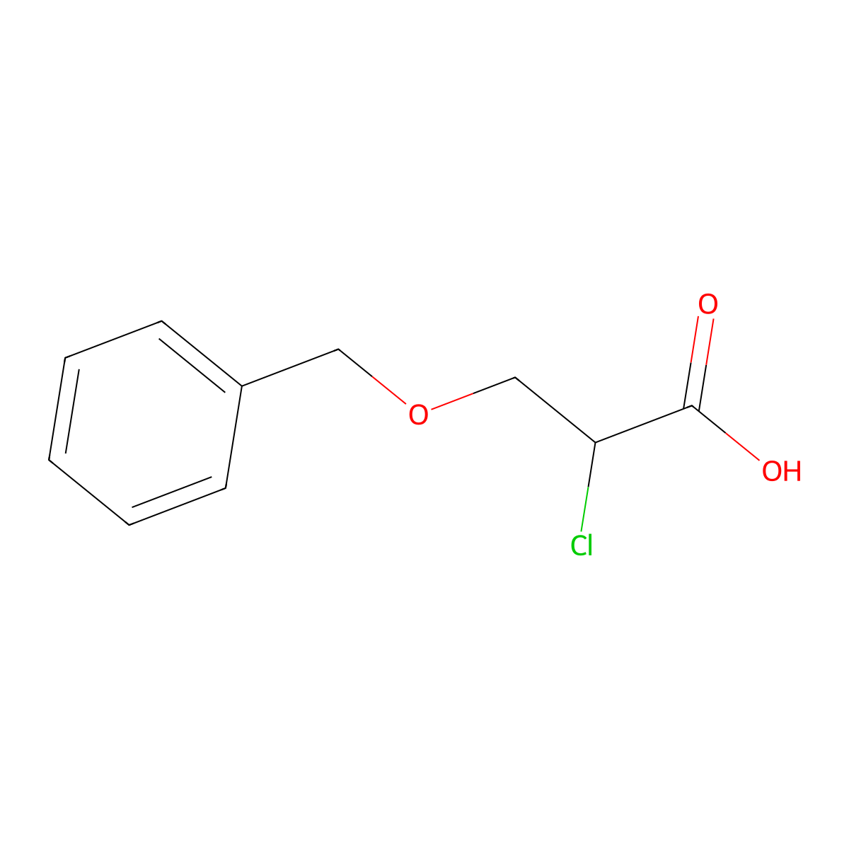 3-(Benzyloxy)-2-chloropropanoic acid molecular structure, CAS 113786-49-5
