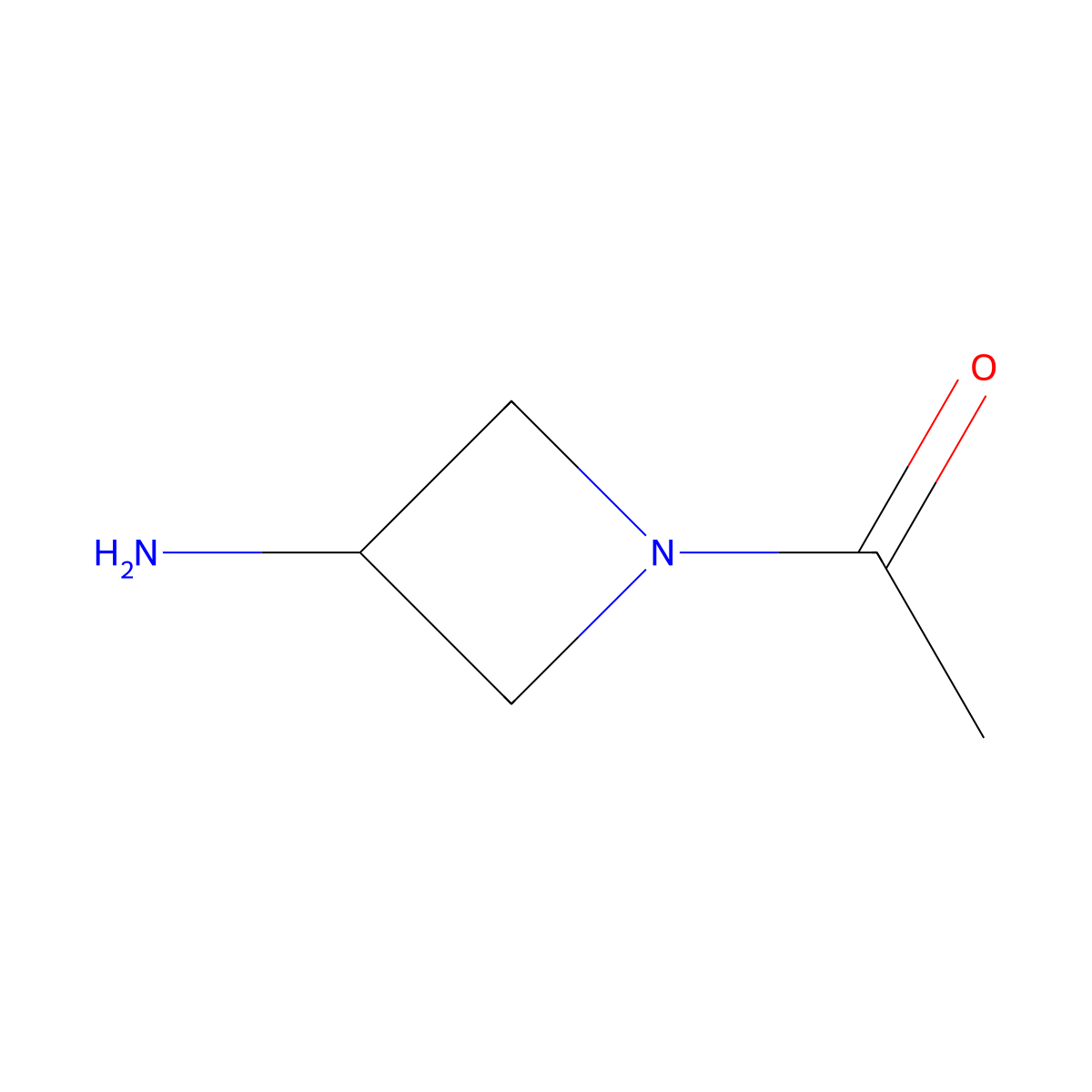 1-(3-Aminoazetidin-1-yl)ethan-1-one molecular structure, CAS 1137870-15-5