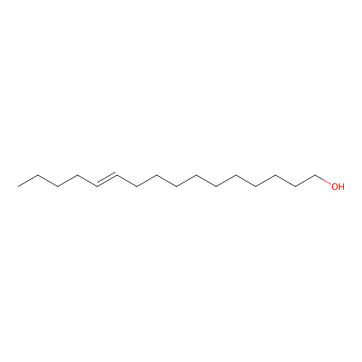 11-Hexadecen-1-ol, (11Z)- molecular structure, CAS 113789-13-2