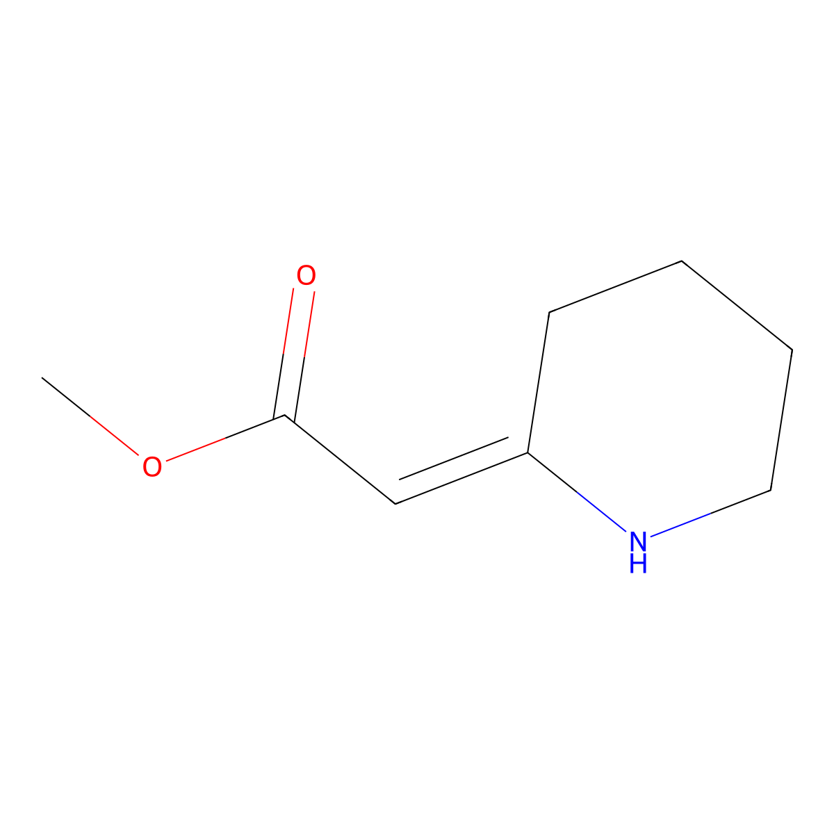 Methyl (piperidin-2-ylidene)acetate molecular structure, CAS 113789-98-3