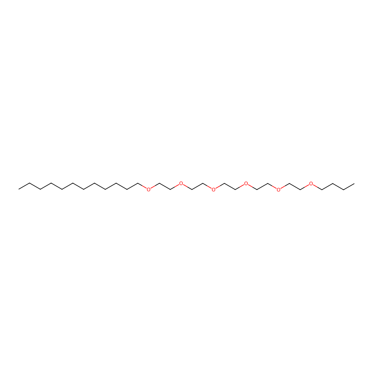 2-(2-{2-[2-(2-Butoxyethoxy)ethoxy]ethoxy}ethoxy)-1-dodecyloxyethane molecular structure, CAS 113790-81-1