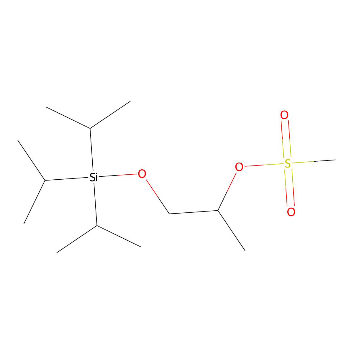 [(1R)-1-Methyl-2-triisopropylsilyloxy-ethyl] methanesulfonate molecular structure, CAS 1137917-04-4