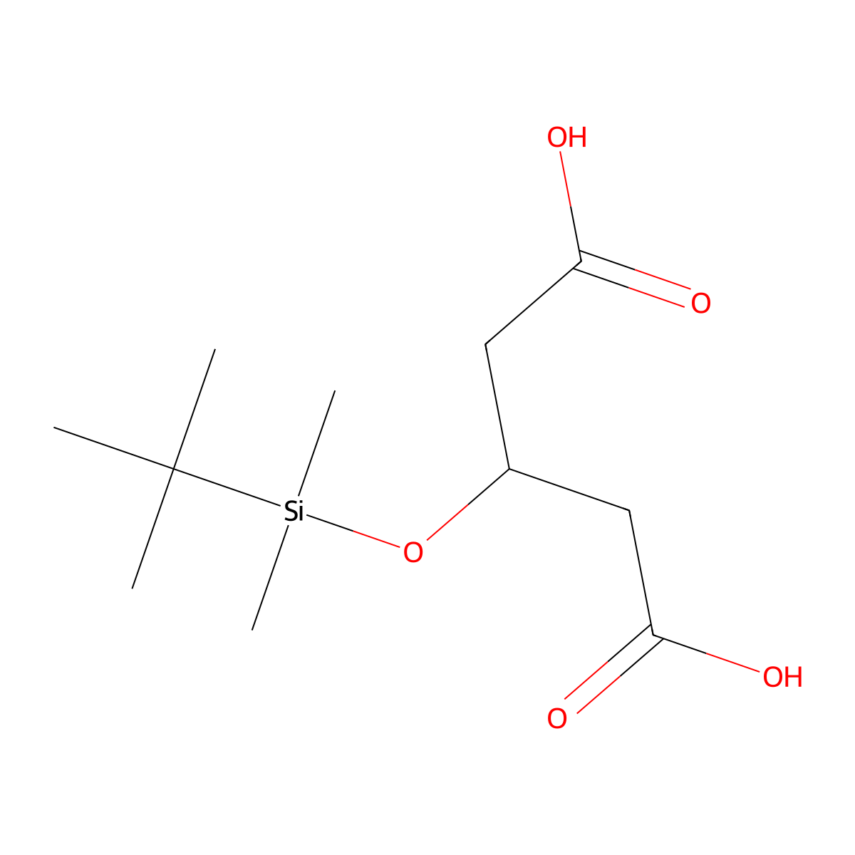 3-(tert-Butyldimethylsilyloxy)glutaric Acid molecular structure, CAS 113794-48-2