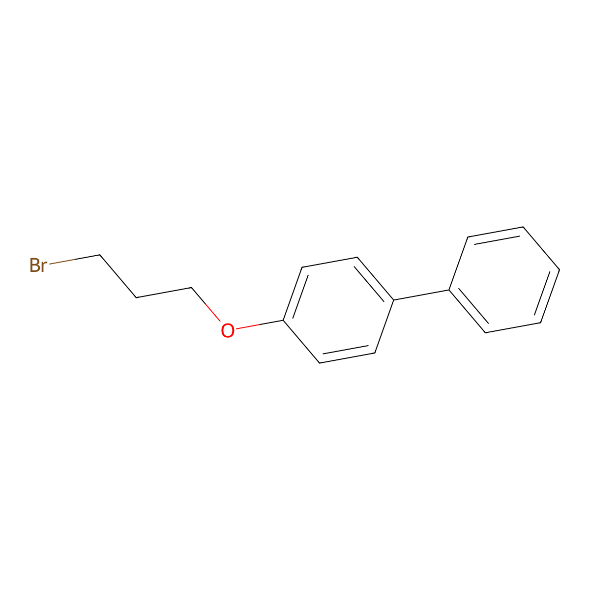 1,1'-Biphenyl, 4-(3-bromopropoxy)- molecular structure, CAS 113795-28-1