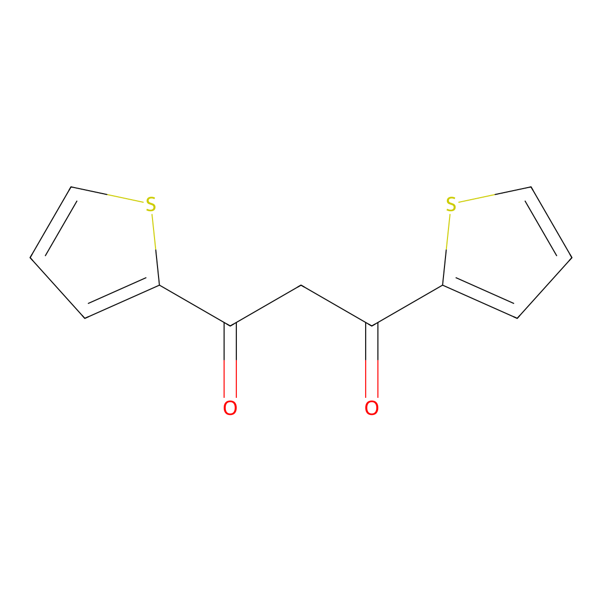 1,3-Di(thiophen-2-yl)propane-1,3-dione molecular structure, CAS 1138-14-3