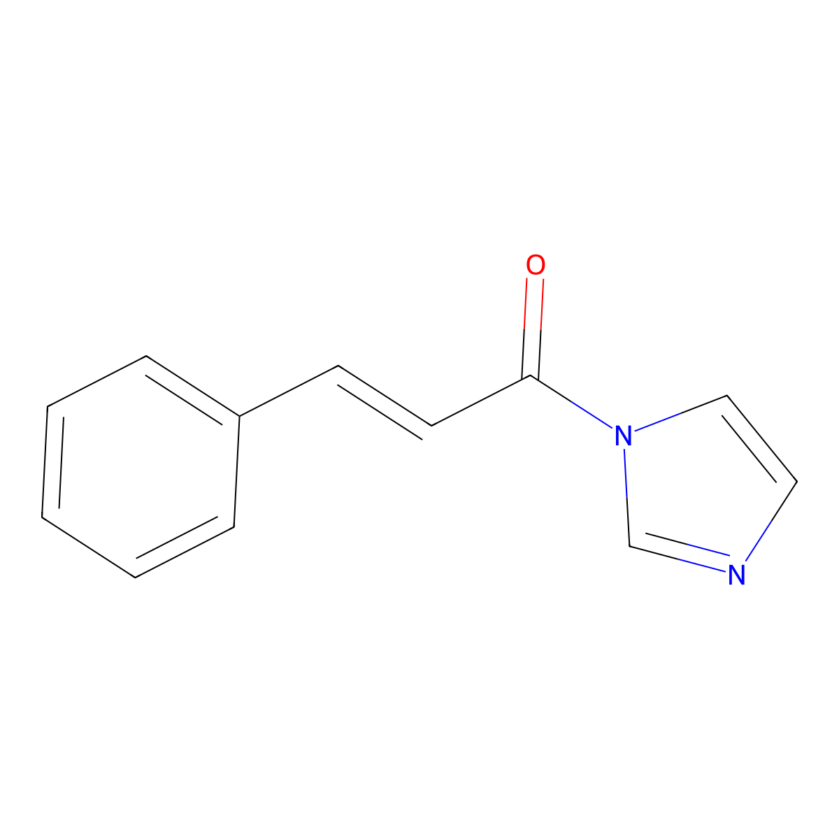 N-trans-cinnamoylimidazole molecular structure, CAS 1138-15-4