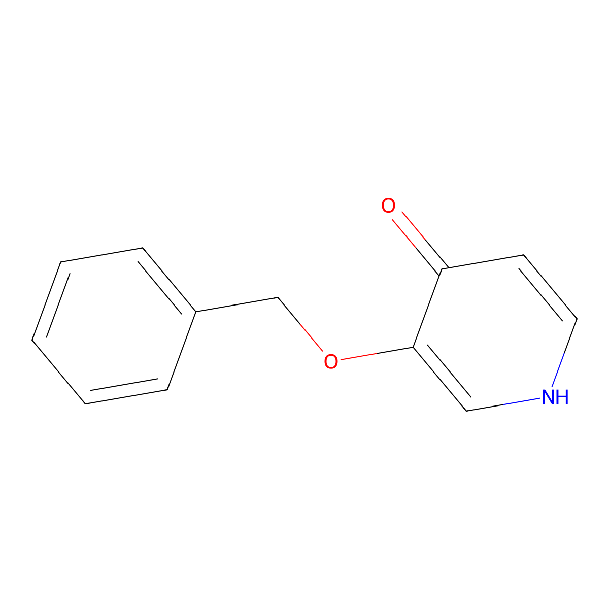 3-(Benzyloxy)-1,4-dihydropyridin-4-one molecular structure, CAS 1138-45-0
