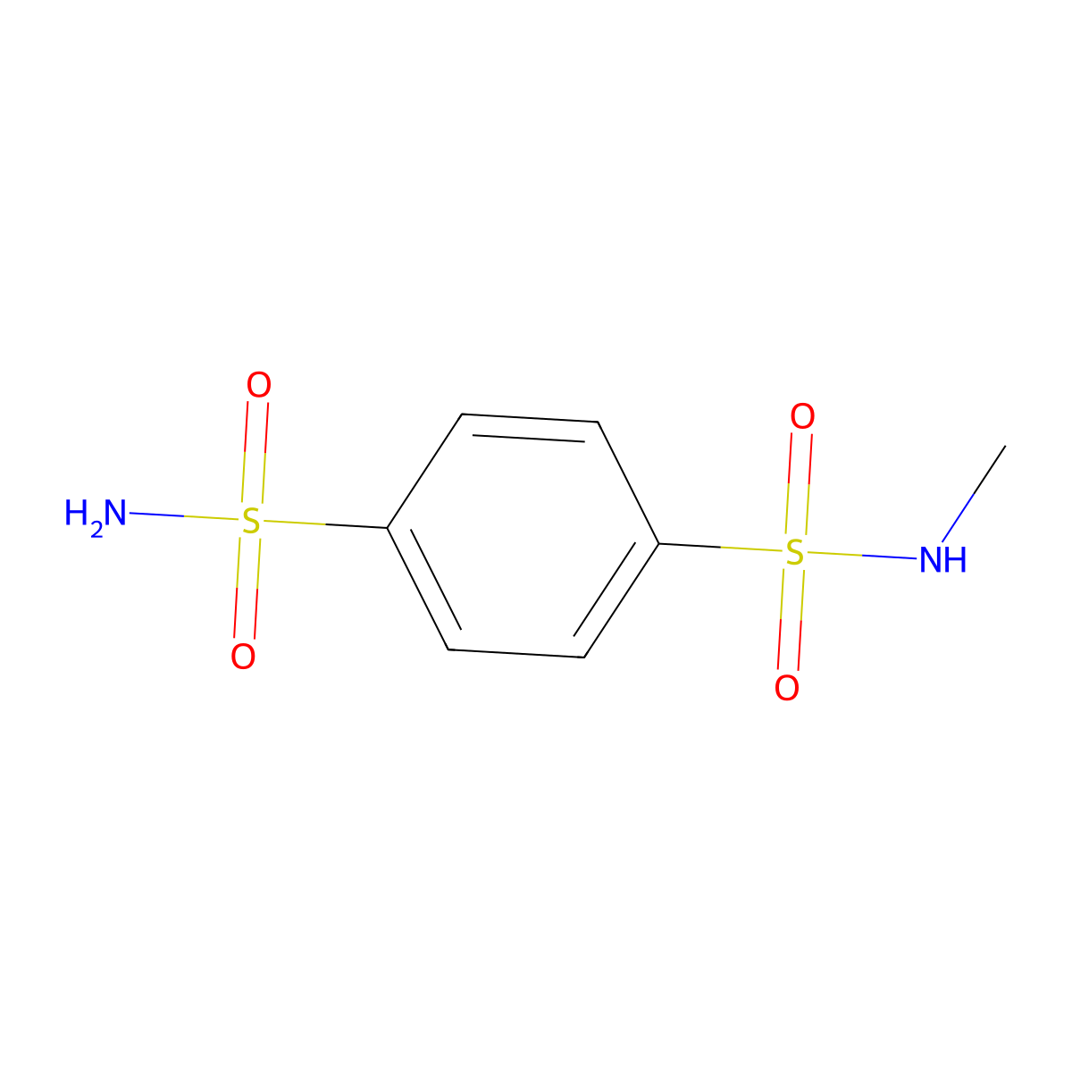 1-N-methylbenzene-1,4-disulfonamide molecular structure, CAS 1138-53-0