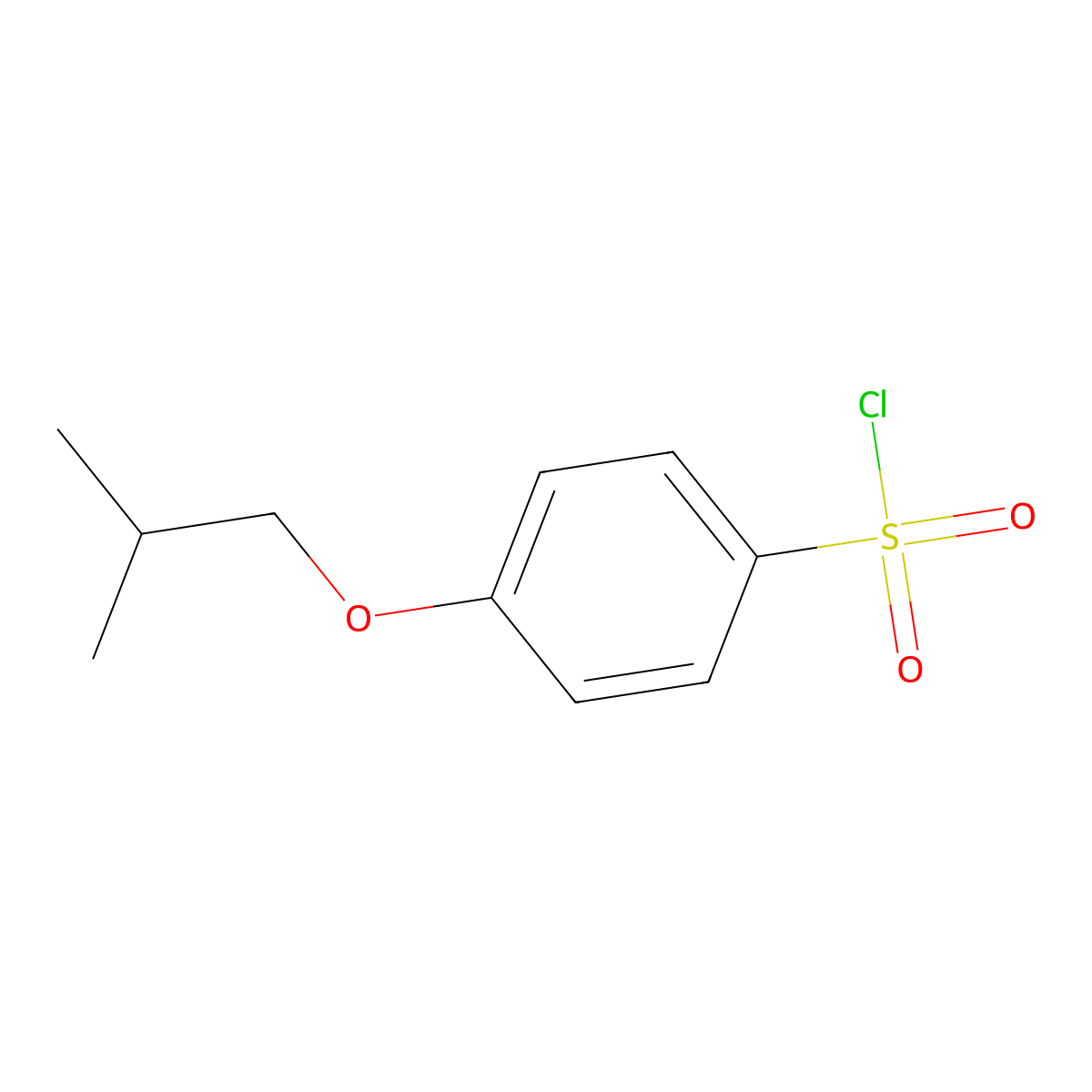 4-(2-Methylpropoxy)benzene-1-sulfonyl chloride molecular structure, CAS 1138-54-1