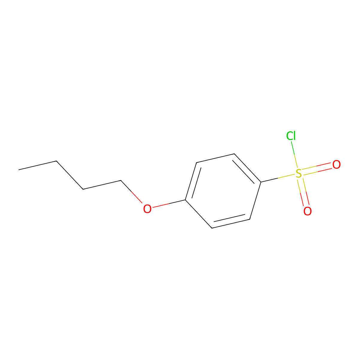 4-Butoxybenzenesulfonyl Chloride molecular structure, CAS 1138-56-3