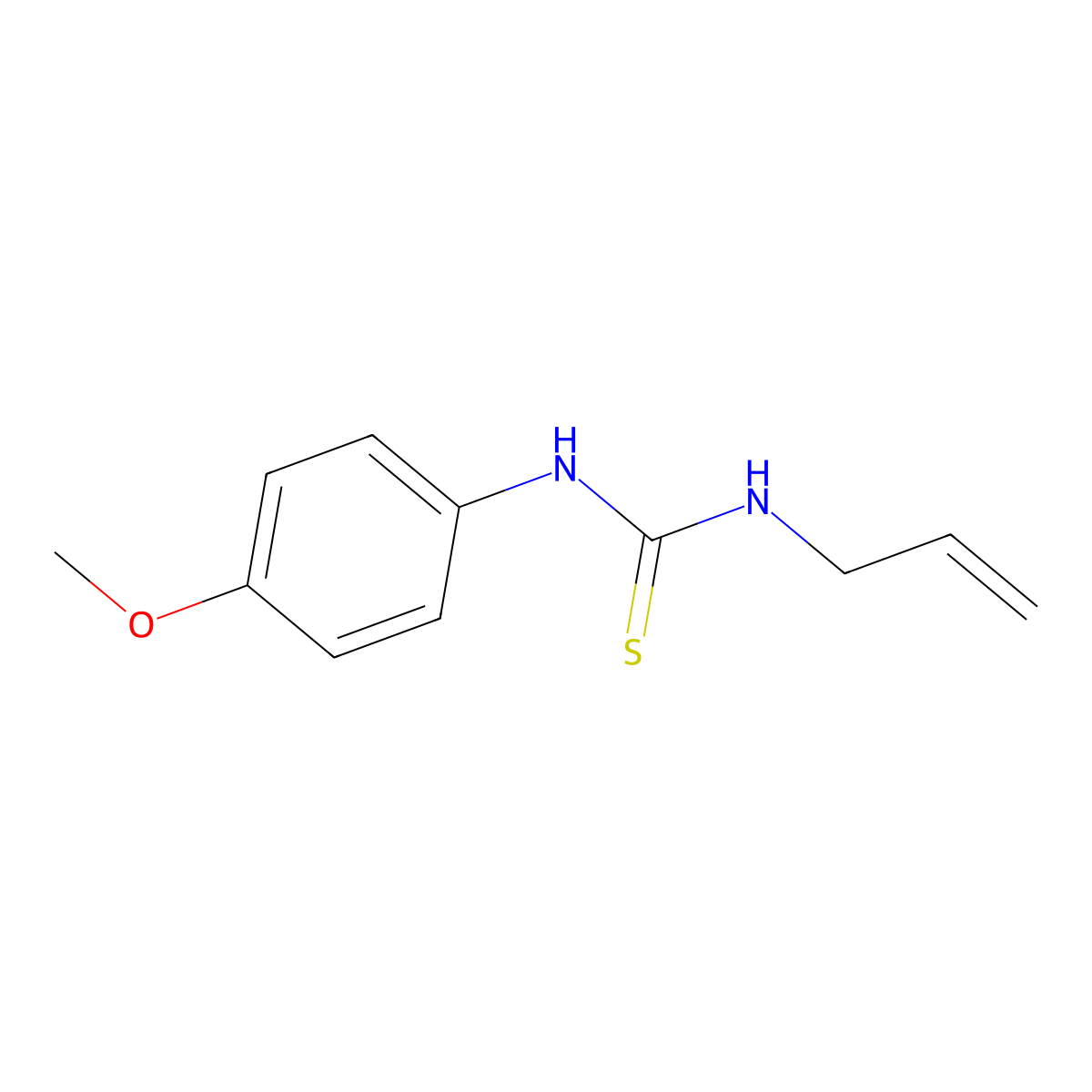 N-allyl-N'-(4-methoxyphenyl)thiourea molecular structure, CAS 1138-72-3