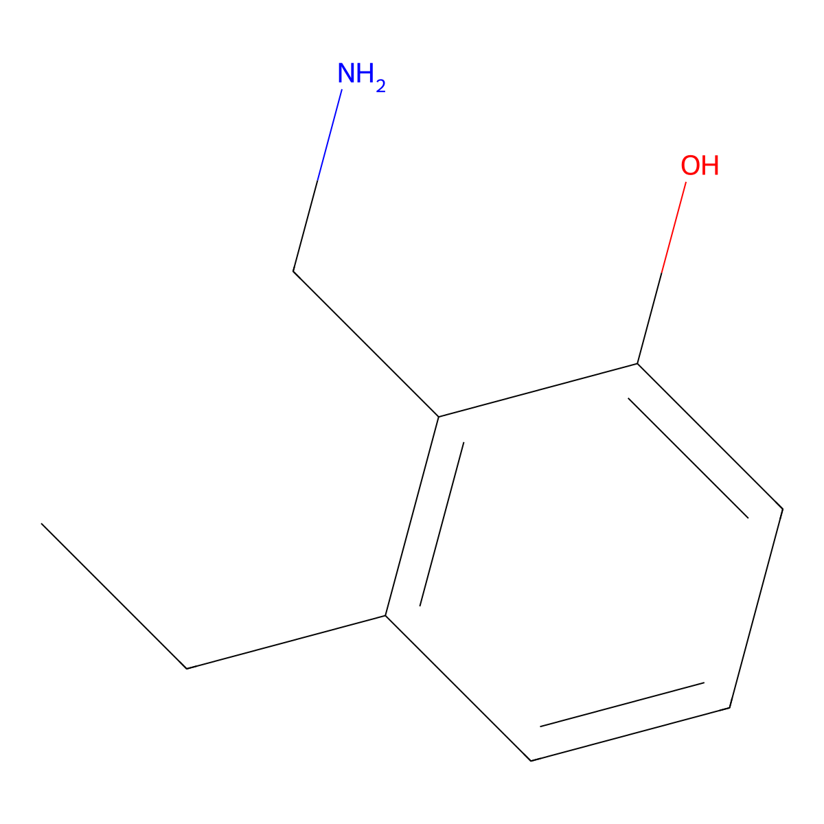 2-(Aminomethyl)-3-ethylphenol molecular structure, CAS 1138027-46-9