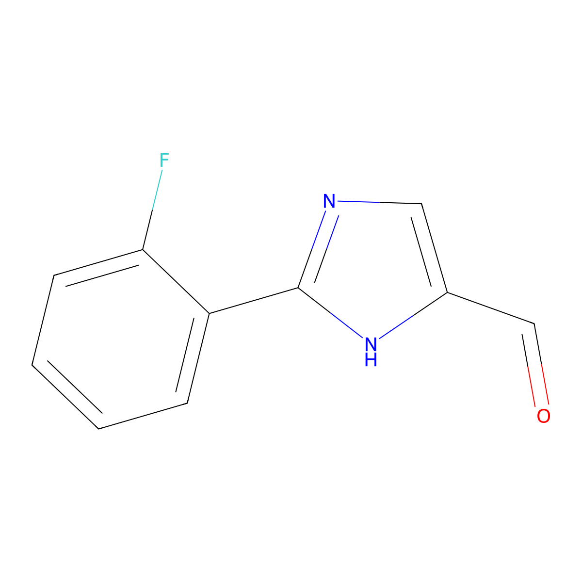 2-(2-Fluorophenyl)-1H-imidazole-5-carbaldehyde molecular structure, CAS 1138033-98-3