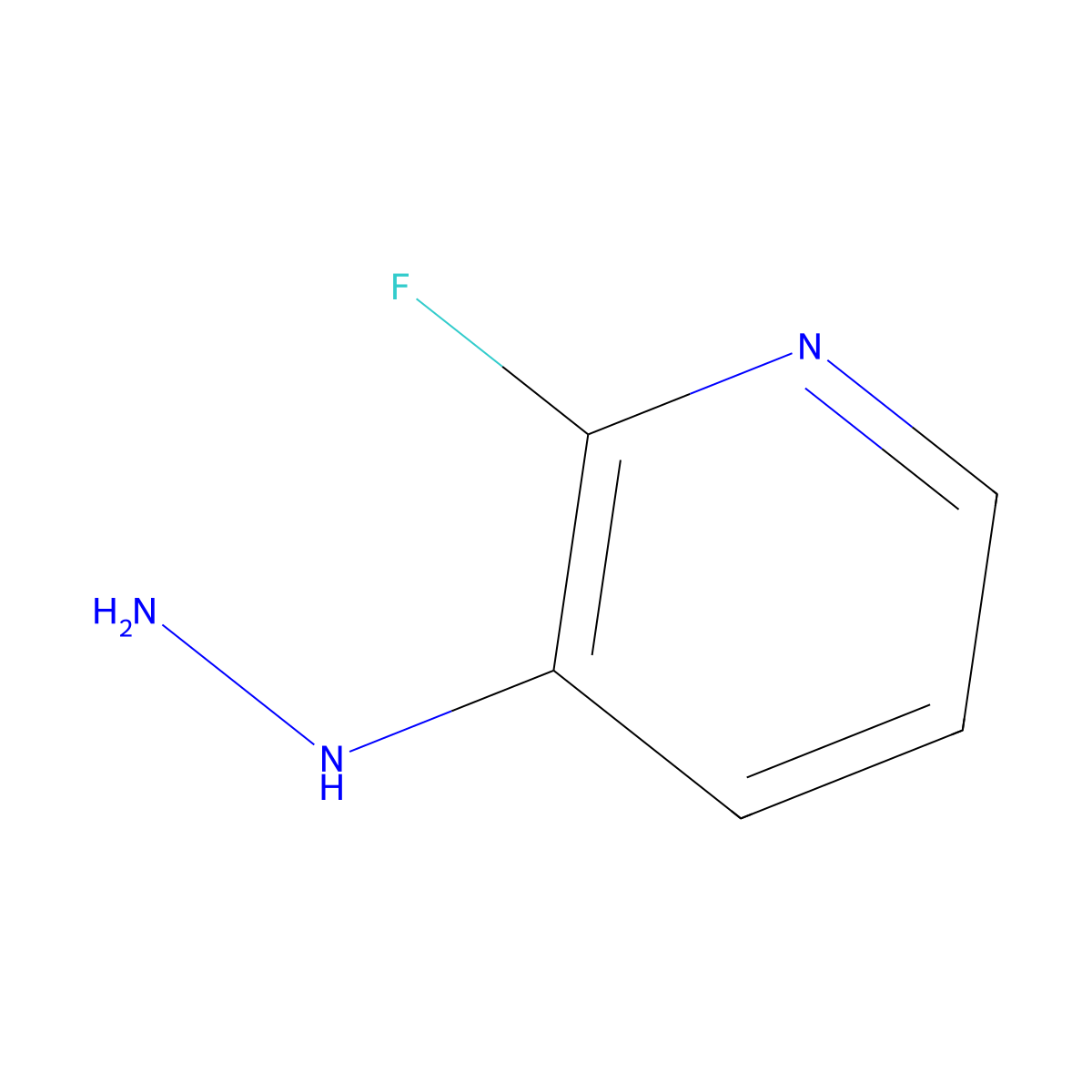 2-Fluoro-3-hydrazinopyridine molecular structure, CAS 1138036-56-2
