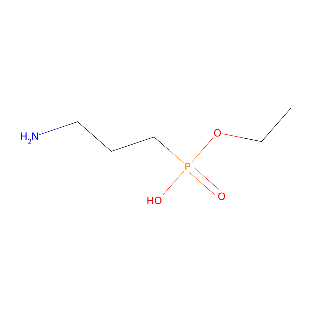 (3-Aminopropyl)(ethoxy)phosphinic acid molecular structure, CAS 113811-58-8