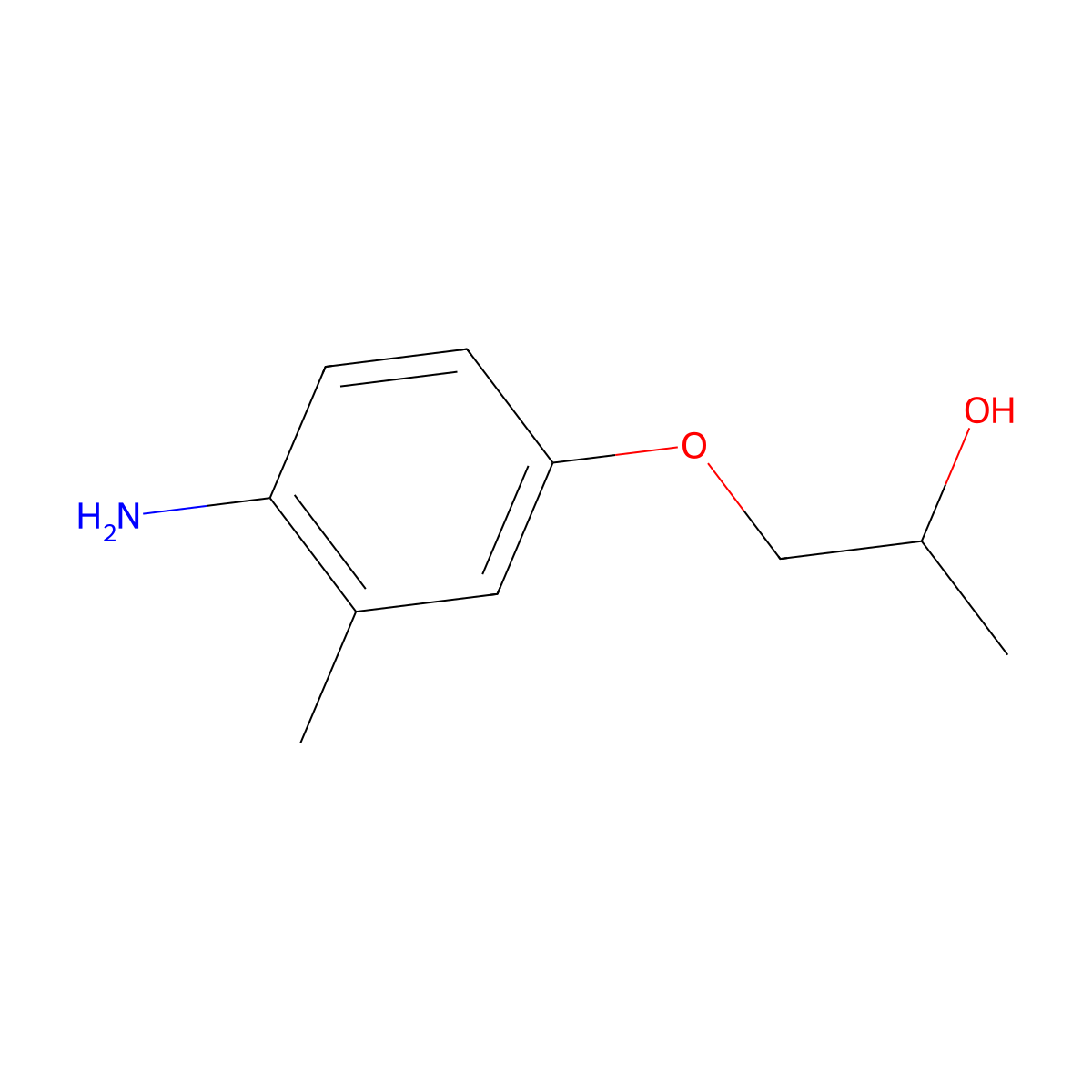 1-(4-Amino-3-methylphenoxy)propan-2-ol molecular structure, CAS 1138140-83-6