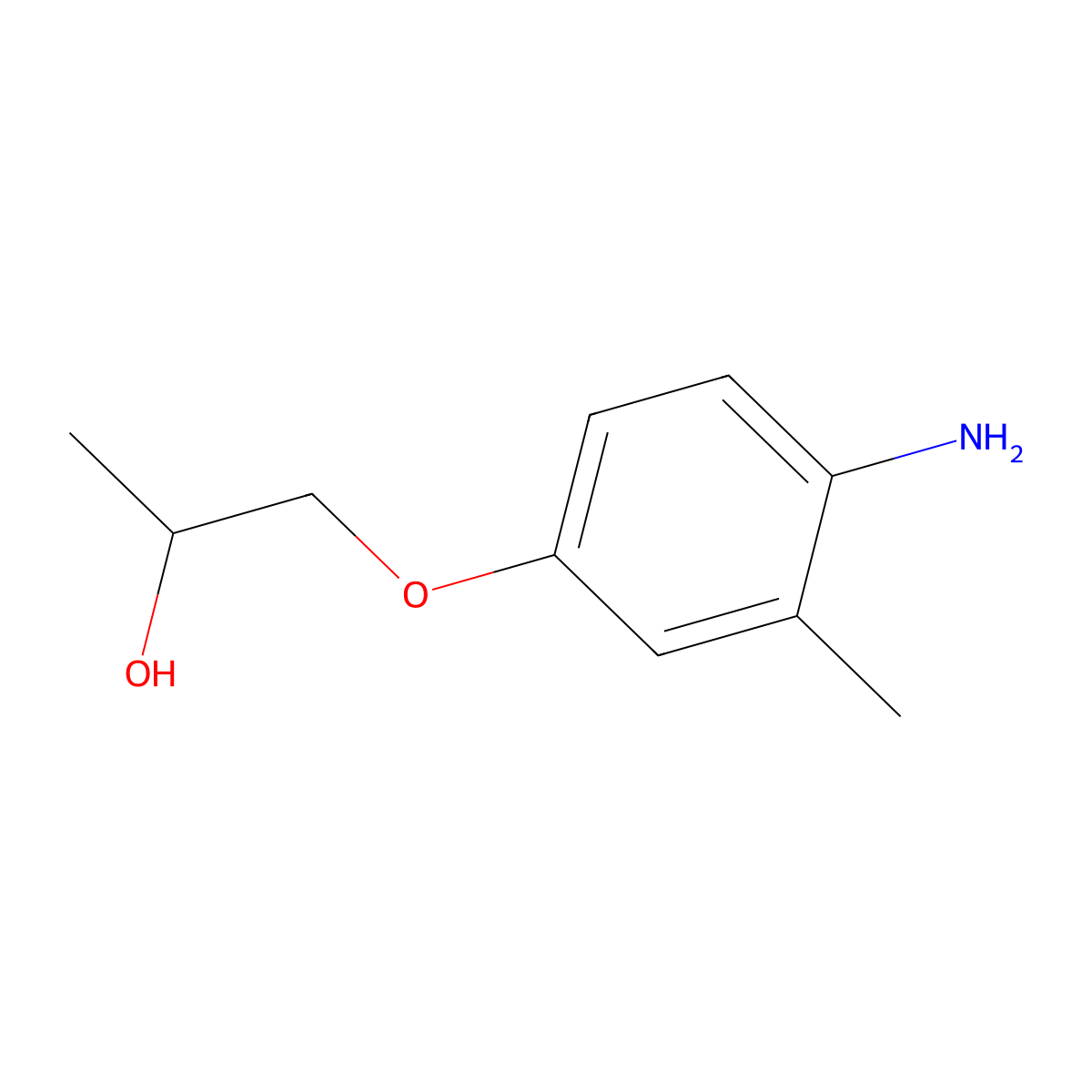 1-(4-Amino-3-methylphenoxy)propan-2-ol molecular structure, CAS 1138140-83-6